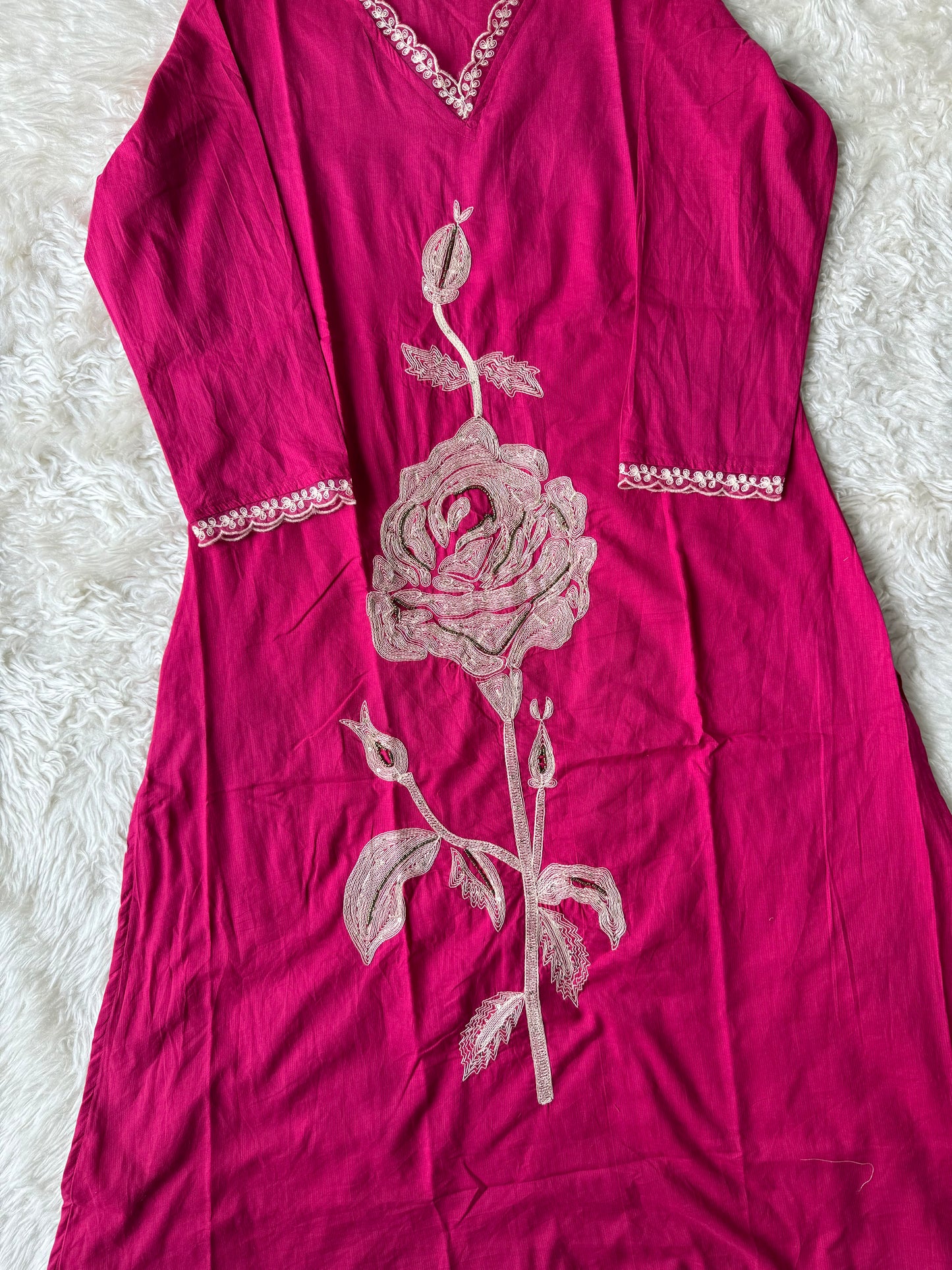 Premium Cotton Kurti Pant Dupatta Set