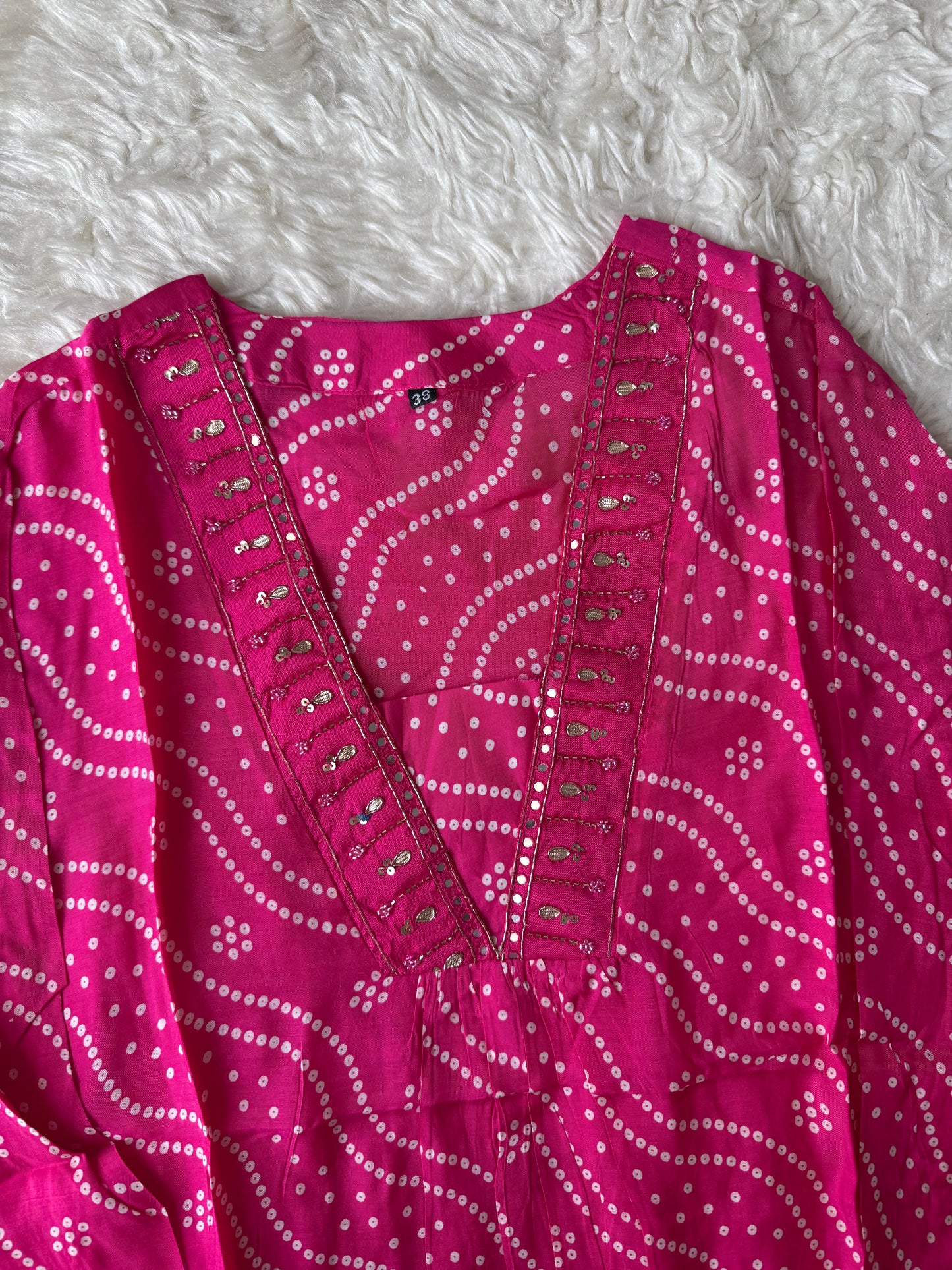 Mul Silk Kurti Pant Set