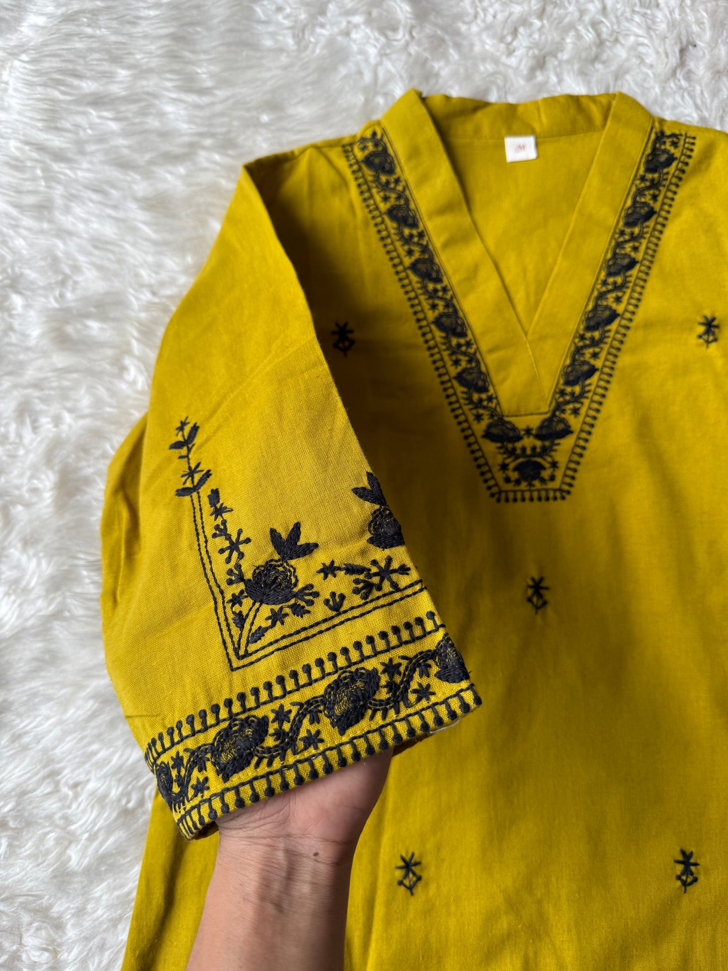 Khadi Cotton Kurti Pant Set