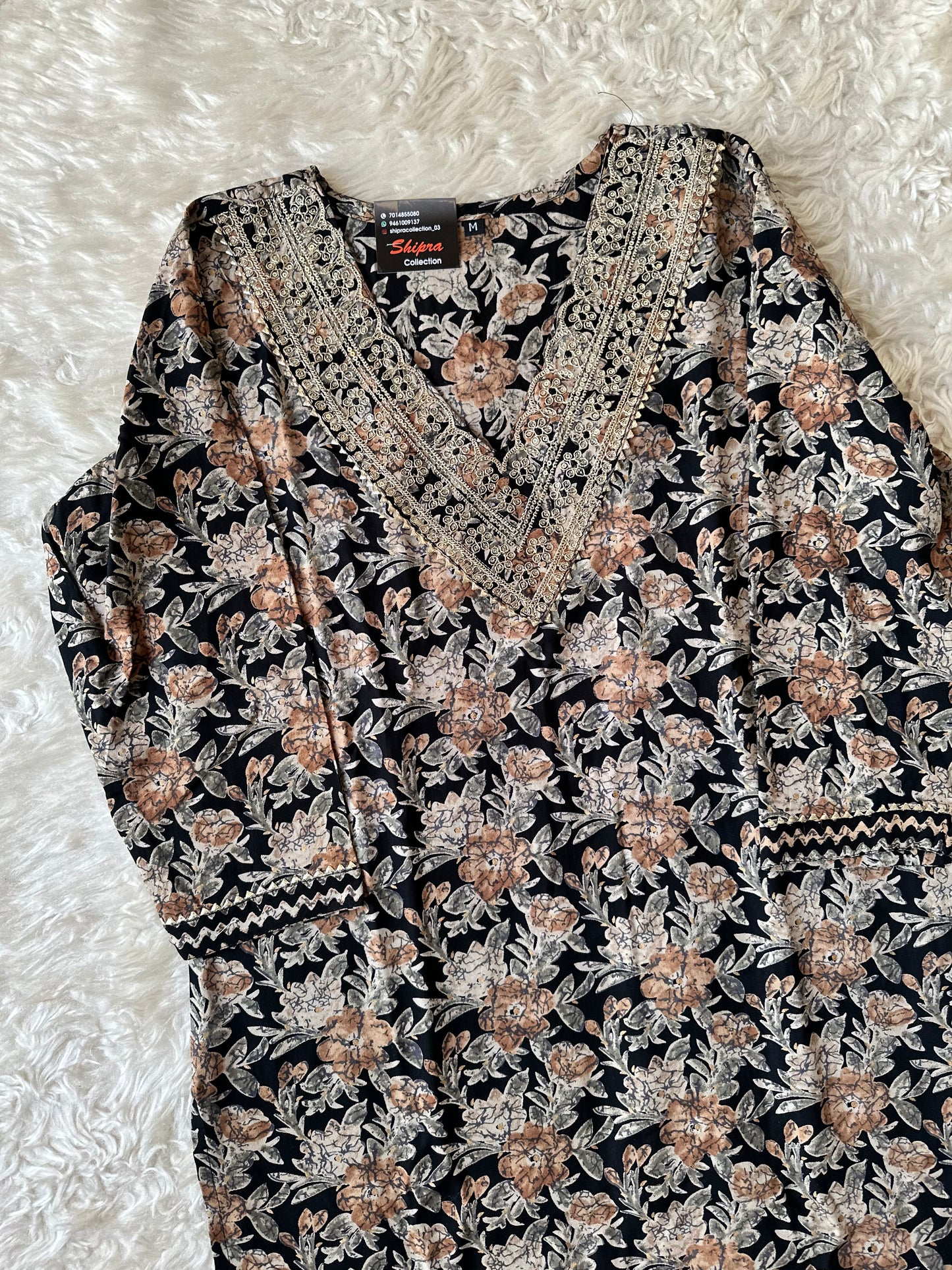 Rayon Kurti Pant Set