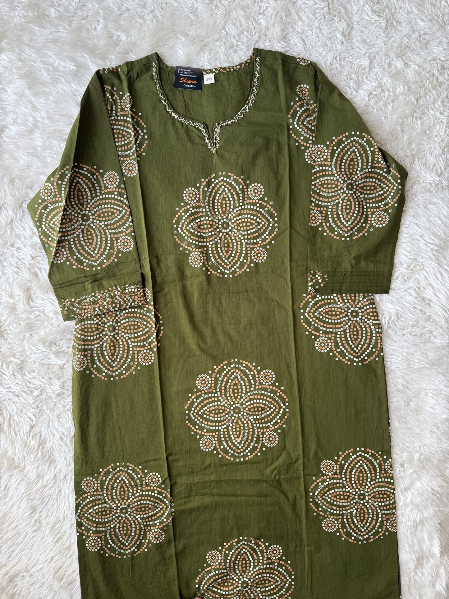Premium Cotton Kurti Pant Dupatta Set