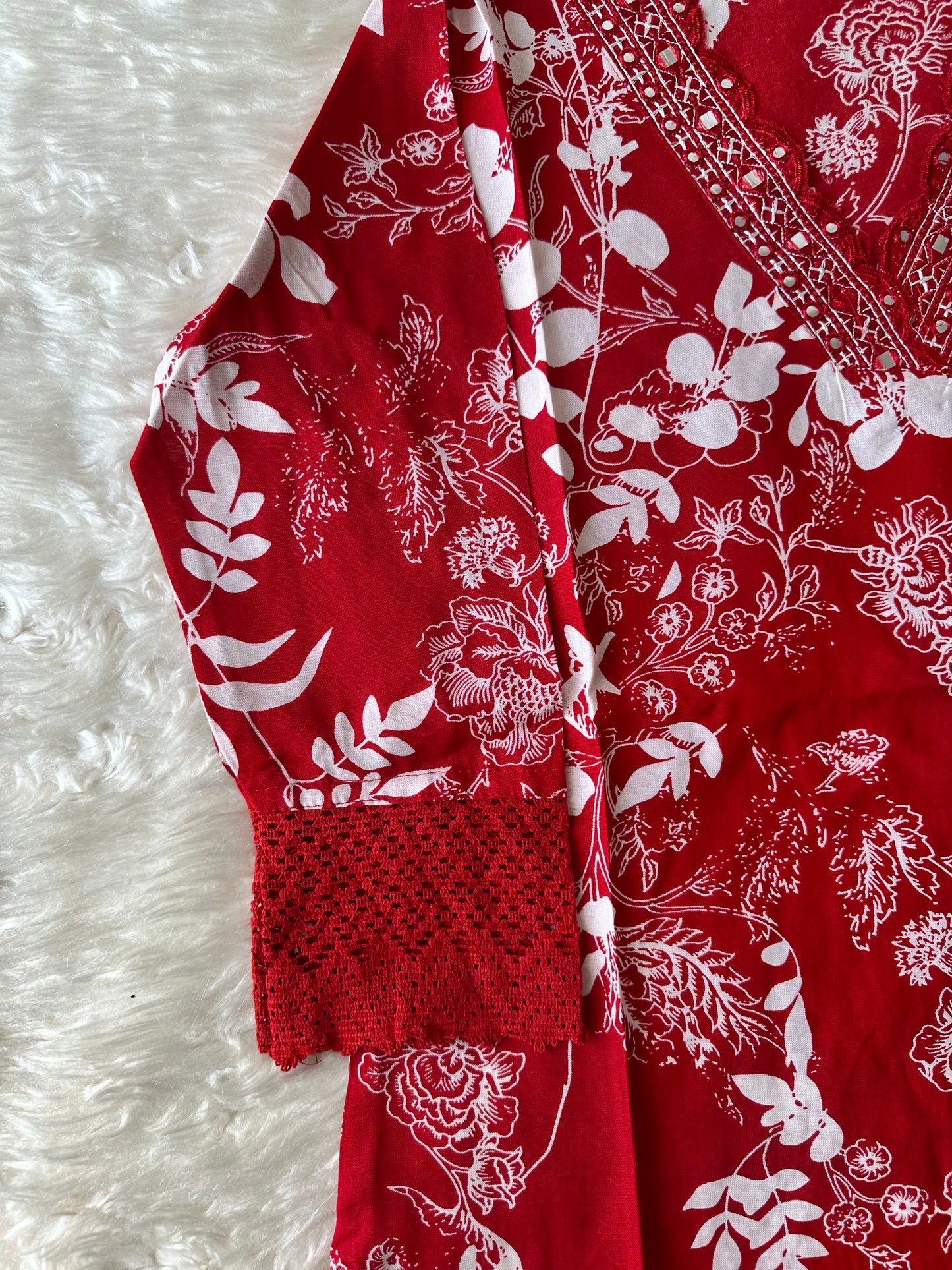 Rayon Kurti Pant Set