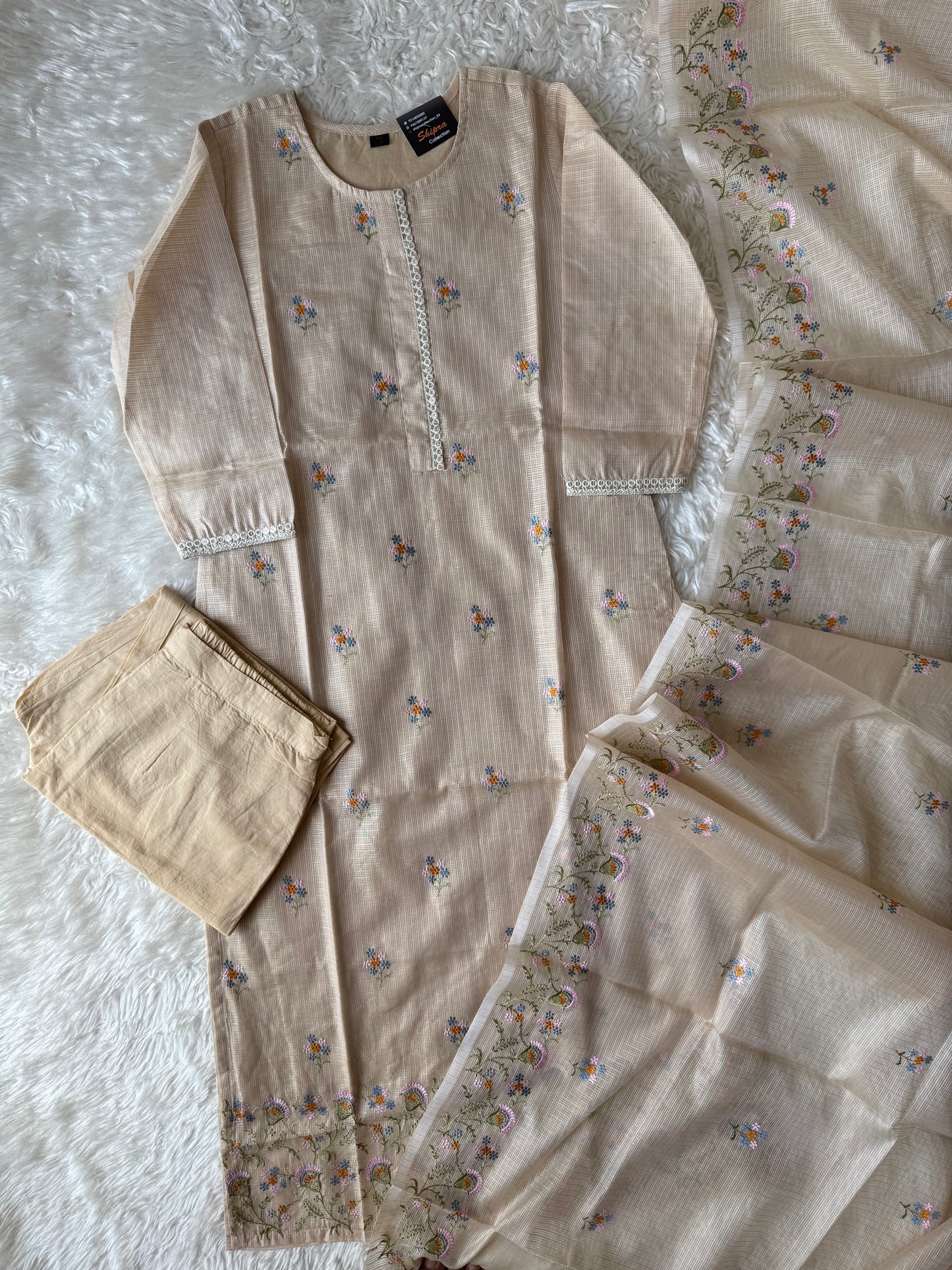 Doriya Kurti Pant Dupatta Set