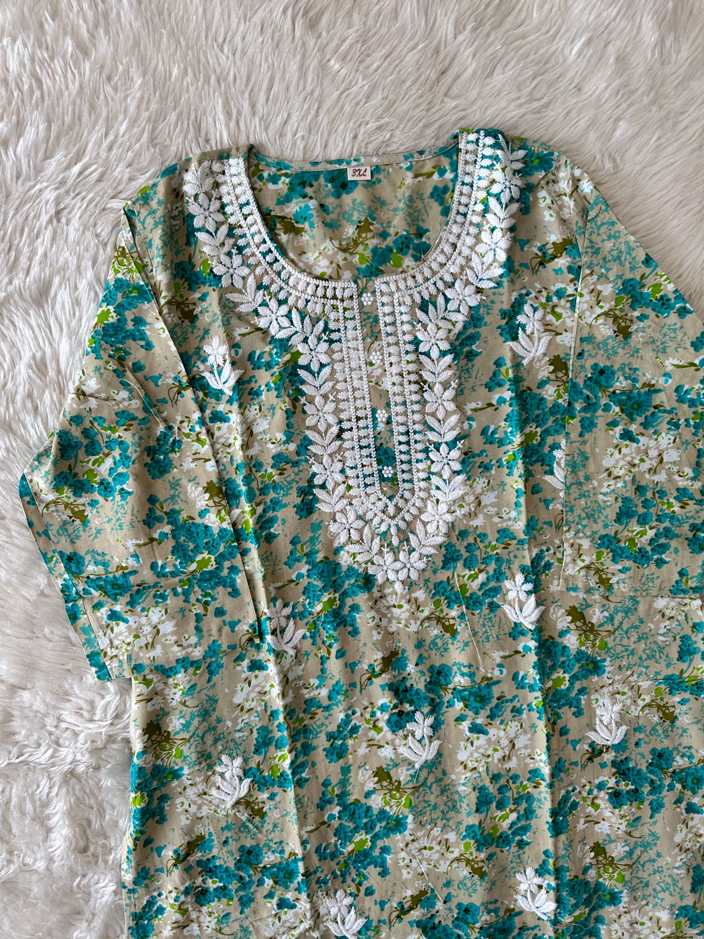 Rayon Kurti Pant Set