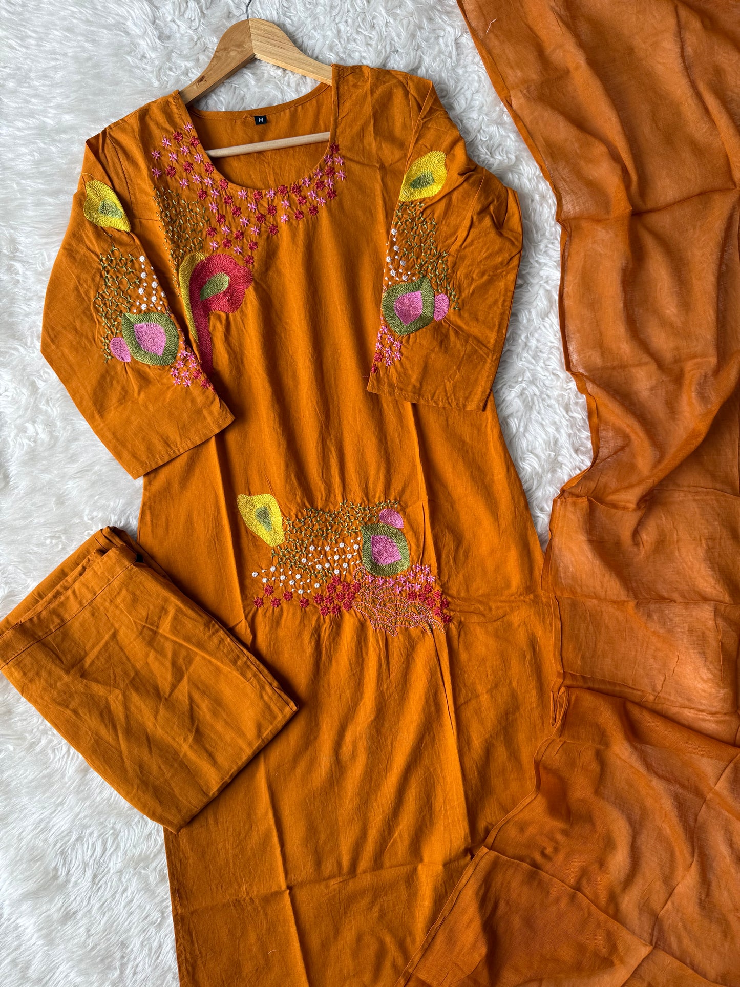 Budget Friendly Kurti Pant Dupatta Set
