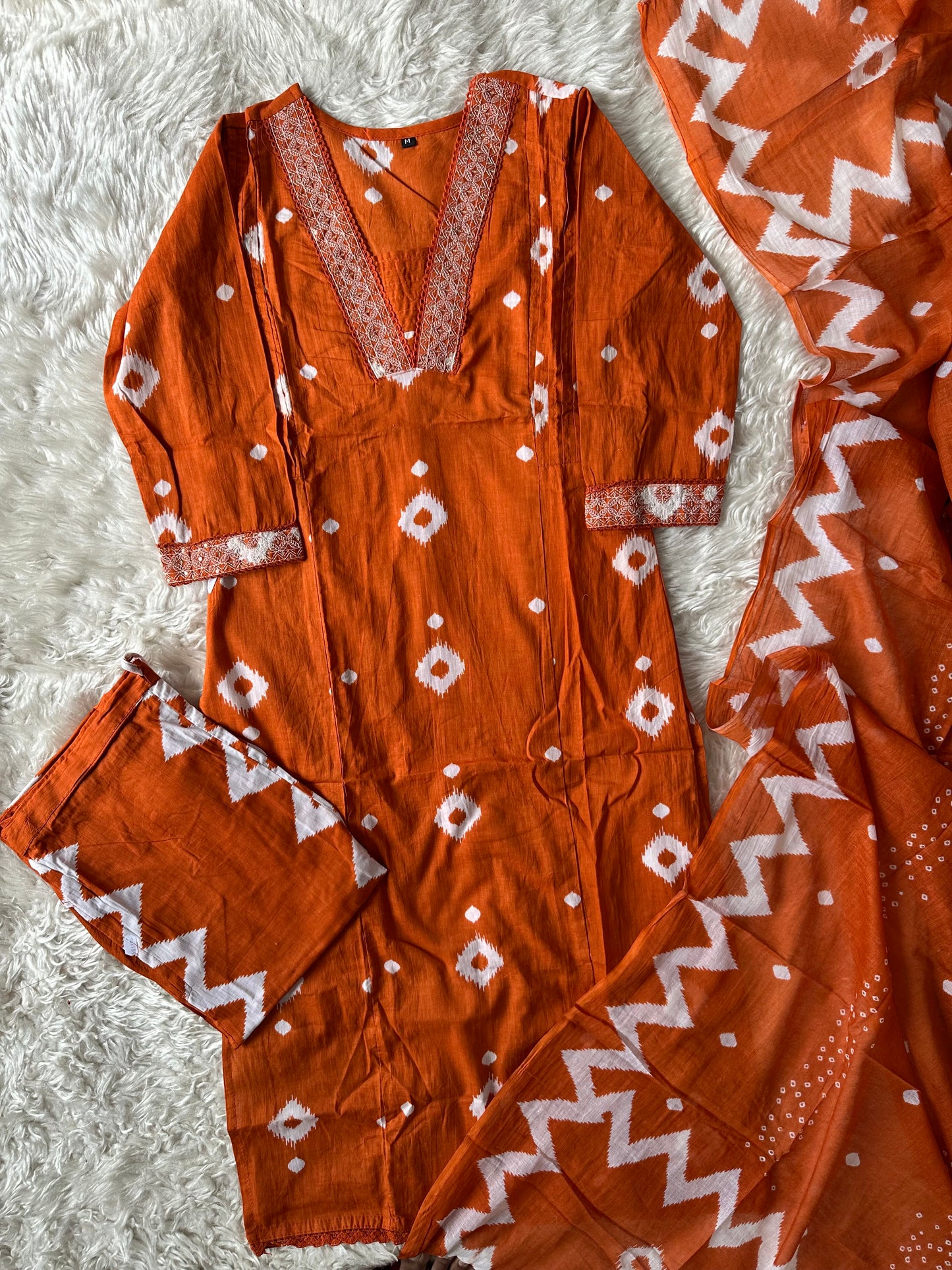 Budget Friendly Kurti Pant Dupatta Set