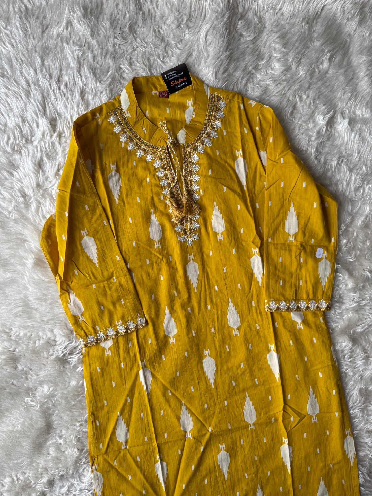Pure Cotton Kurti Pant Dupatta Set
