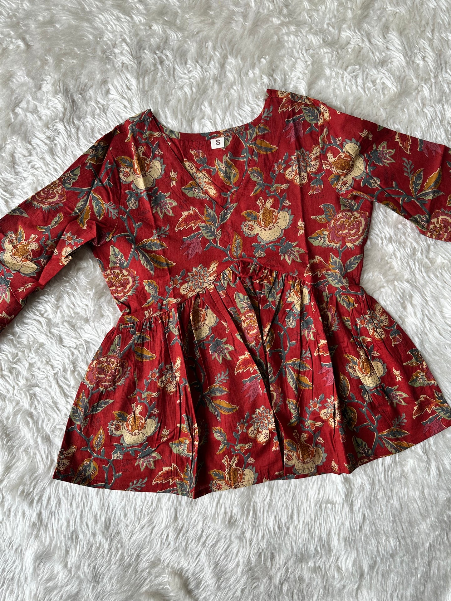 Premium Cotton Peplum Kurti