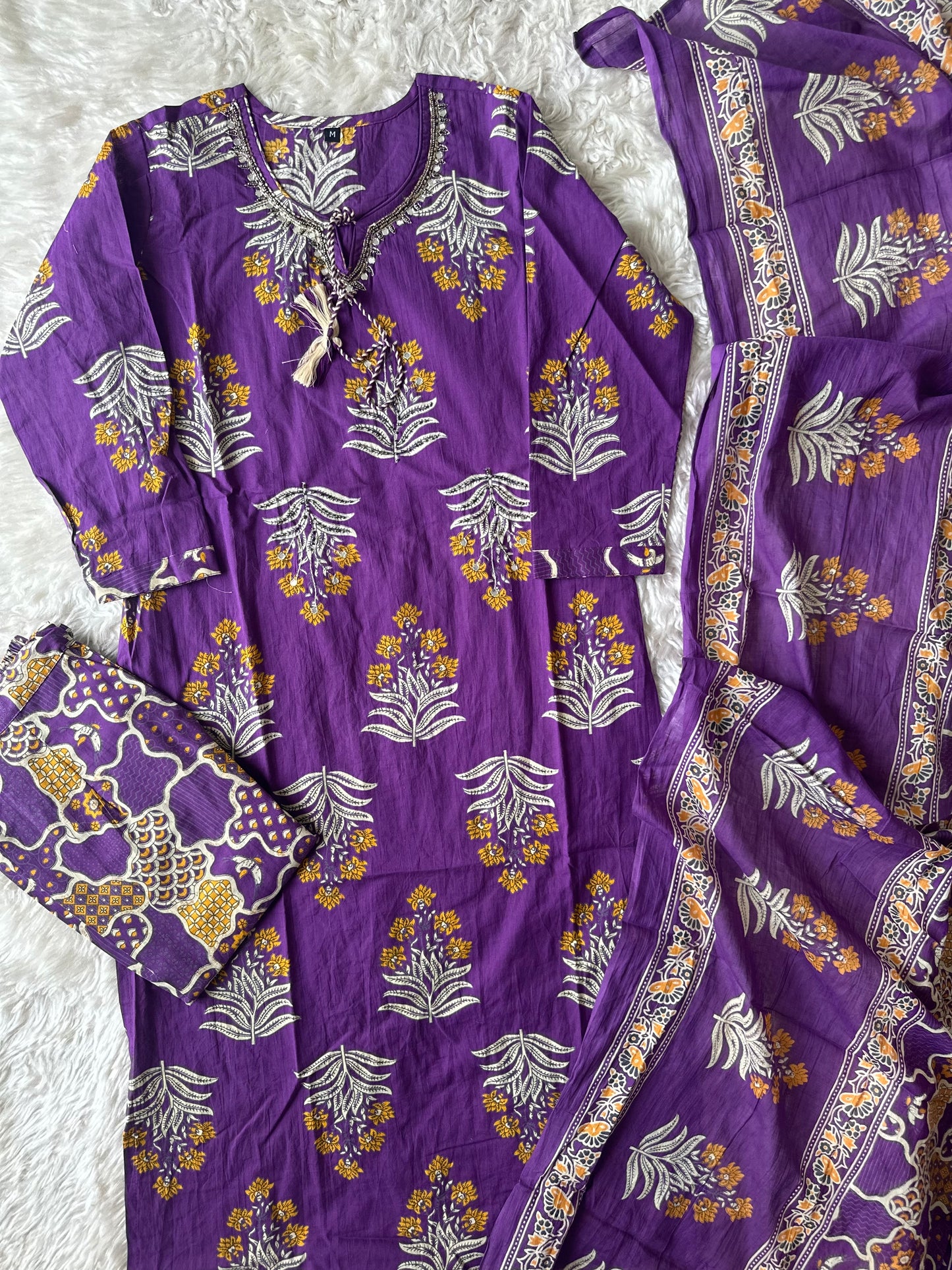 Budget Friendly Kurti Pant Dupatta Set