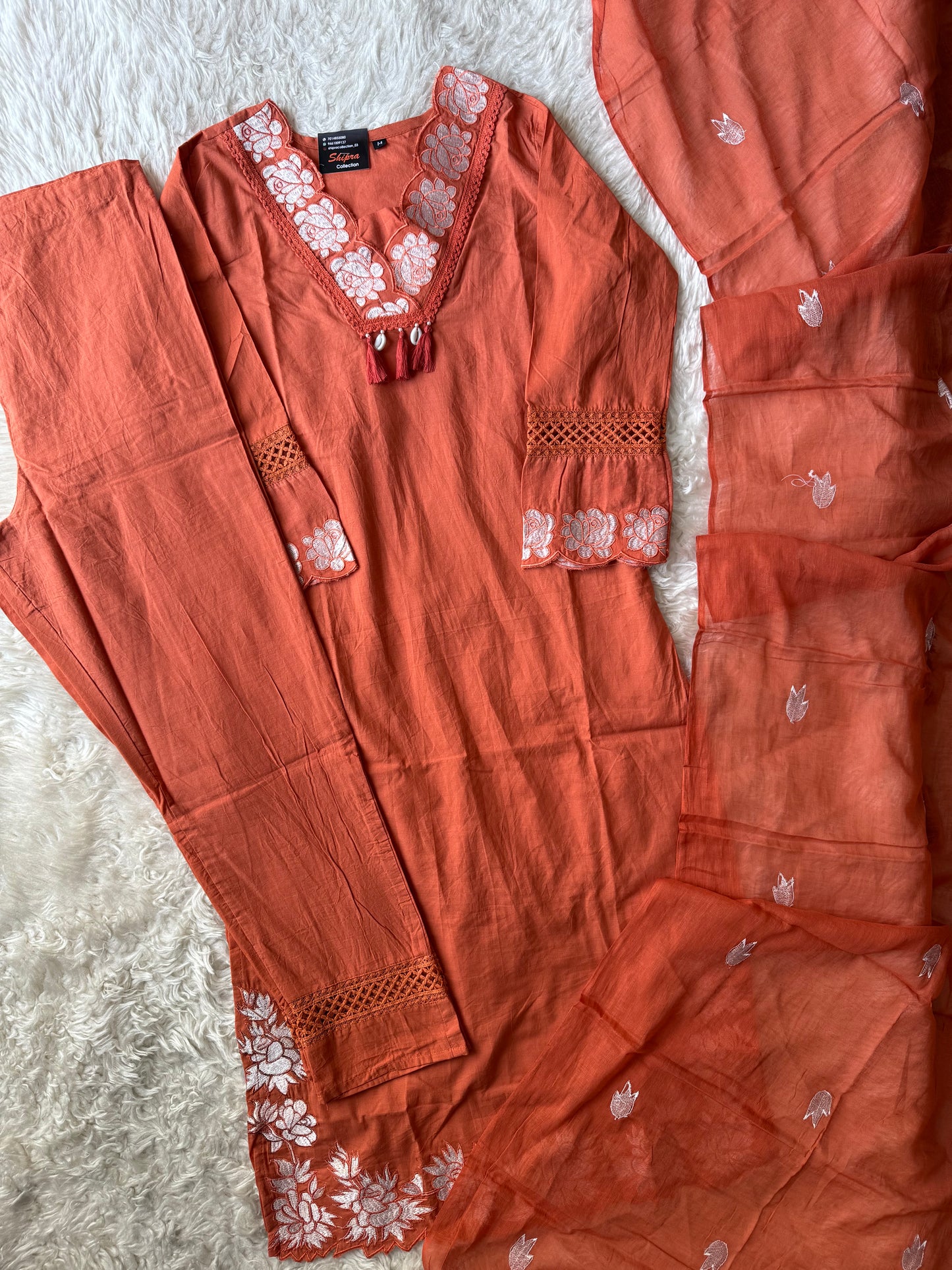 Budget Friendly Kurti Pant Dupatta Set