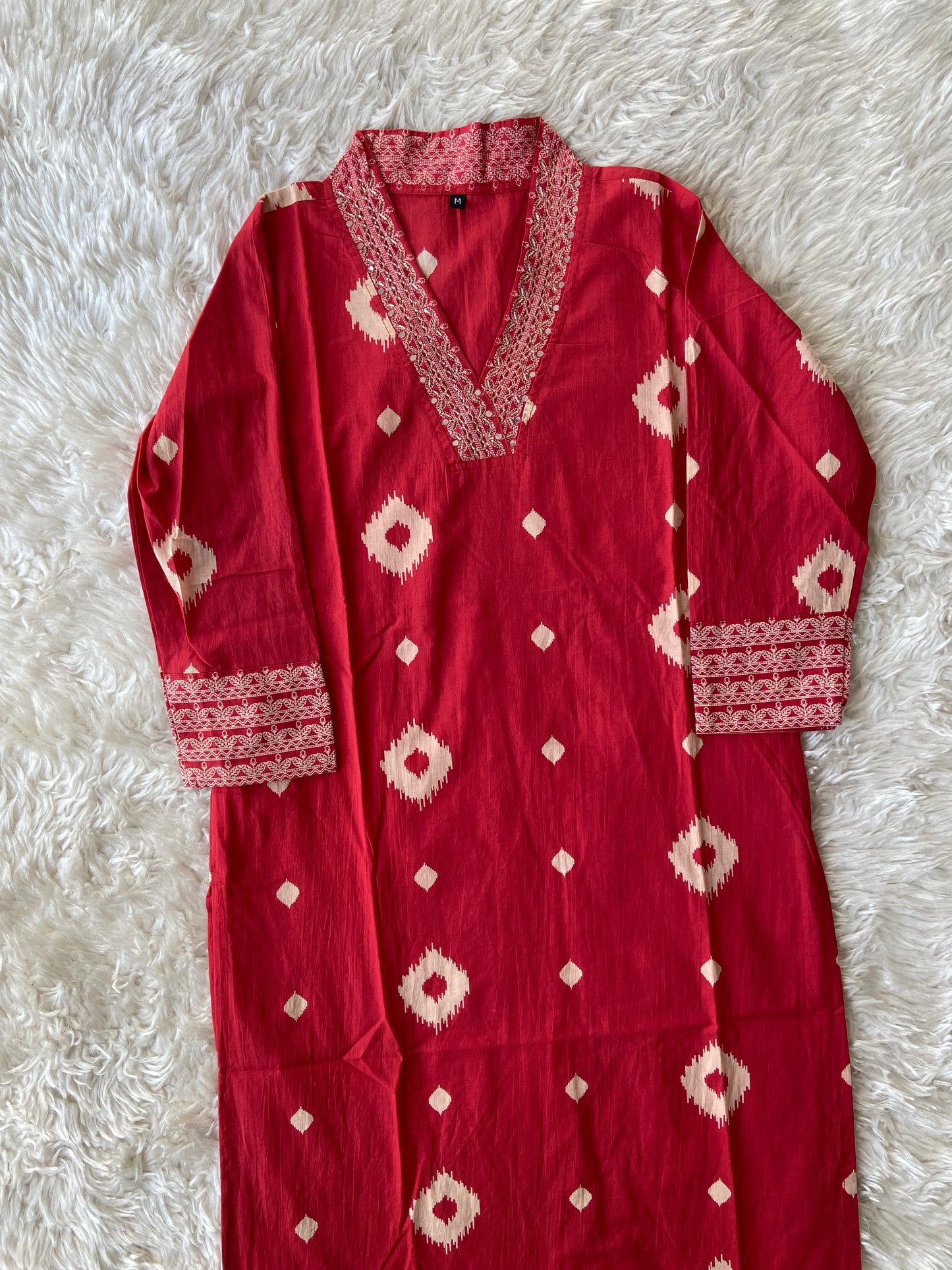 Pure Cotton Kurti Pant Dupatta Set