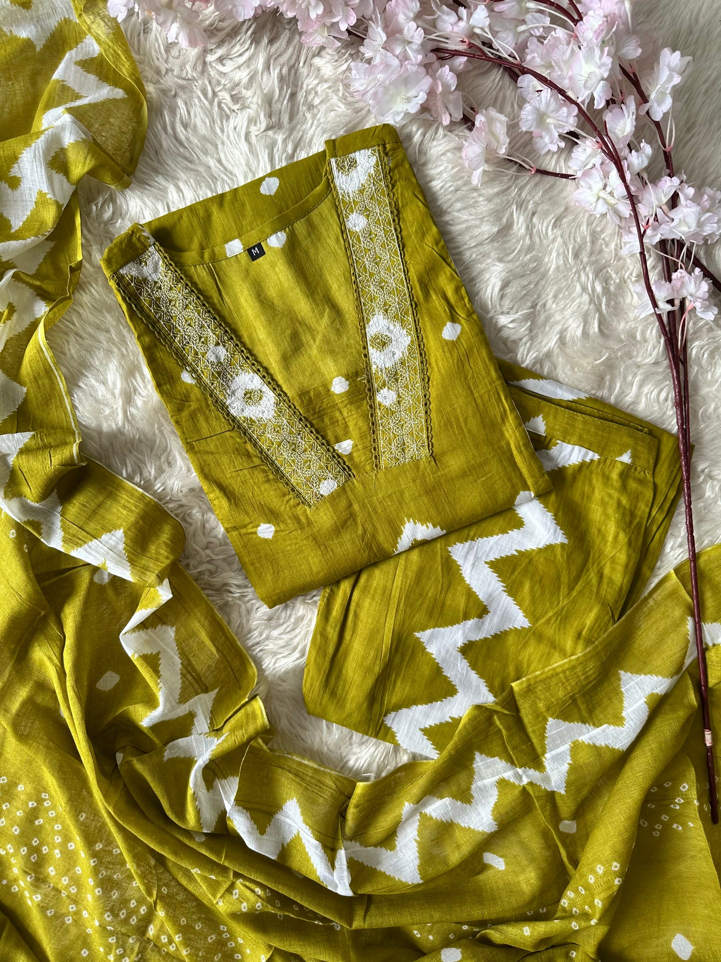 Budget Friendly Kurti Pant Dupatta Set