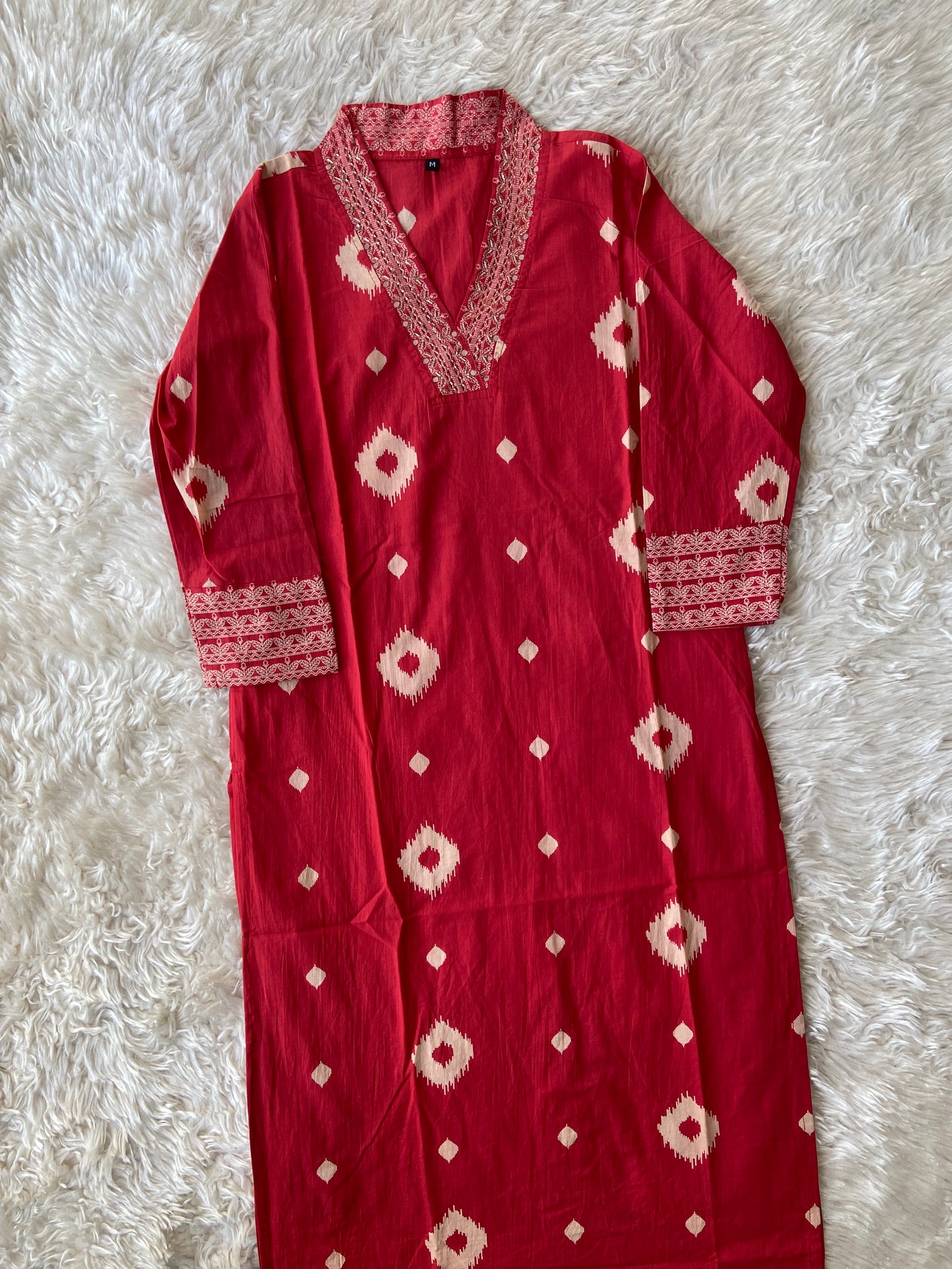 Pure Cotton Kurti Pant Dupatta Set