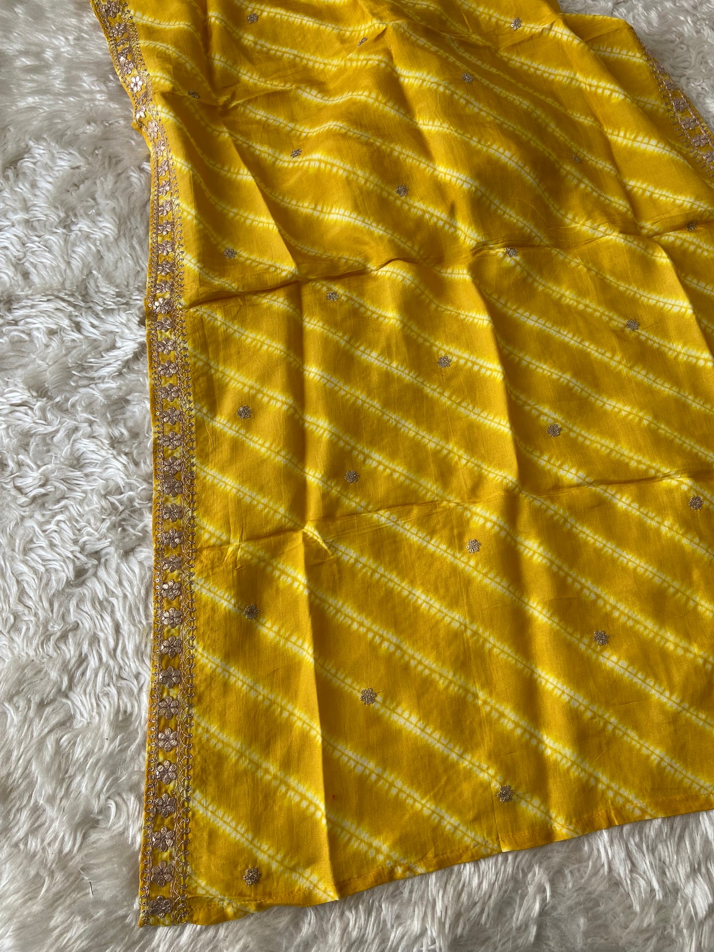 Russian Silk Kurti Pant Dupatta Set