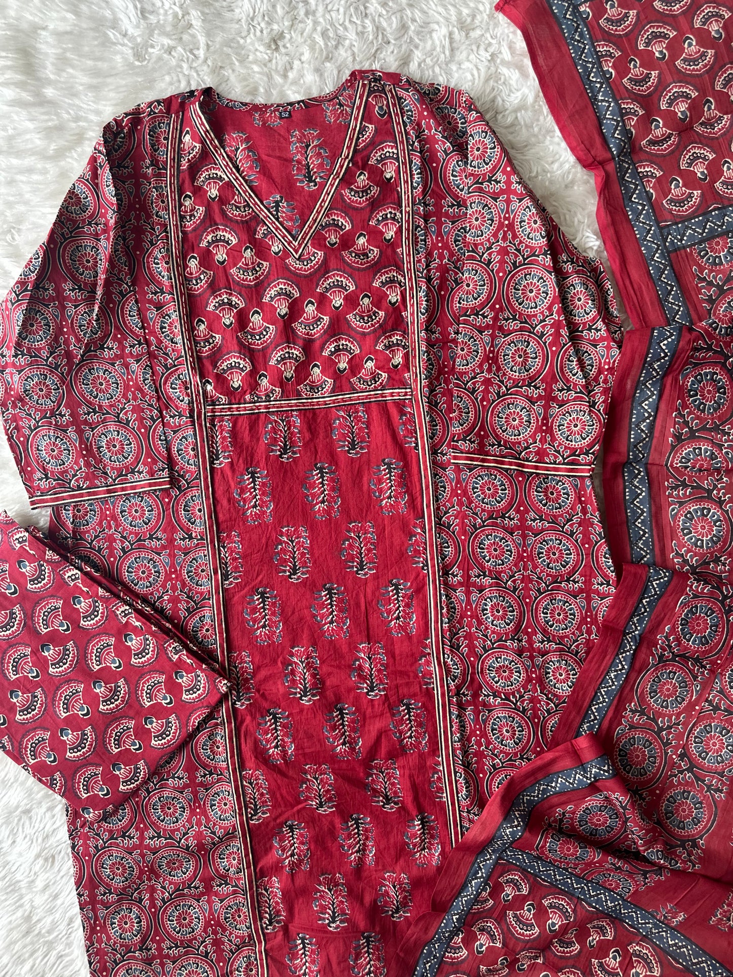 Budget Friendly Kurti Pant Dupatta Set