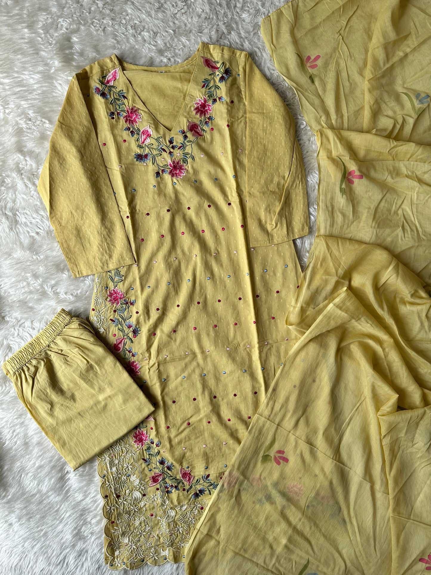 Premium Mul Cotton Thread Work Collection