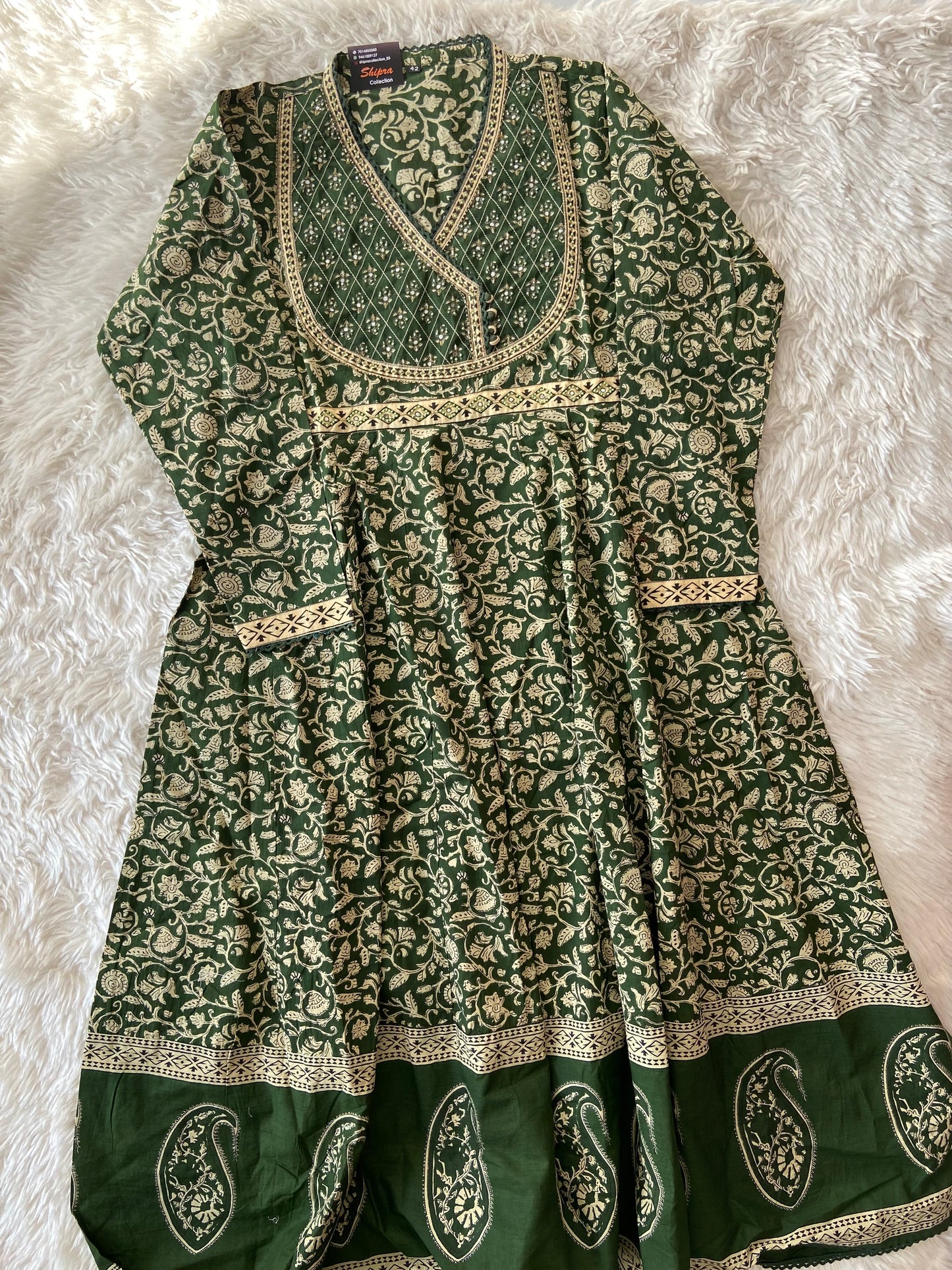 Premium Cotton Flare Kurti