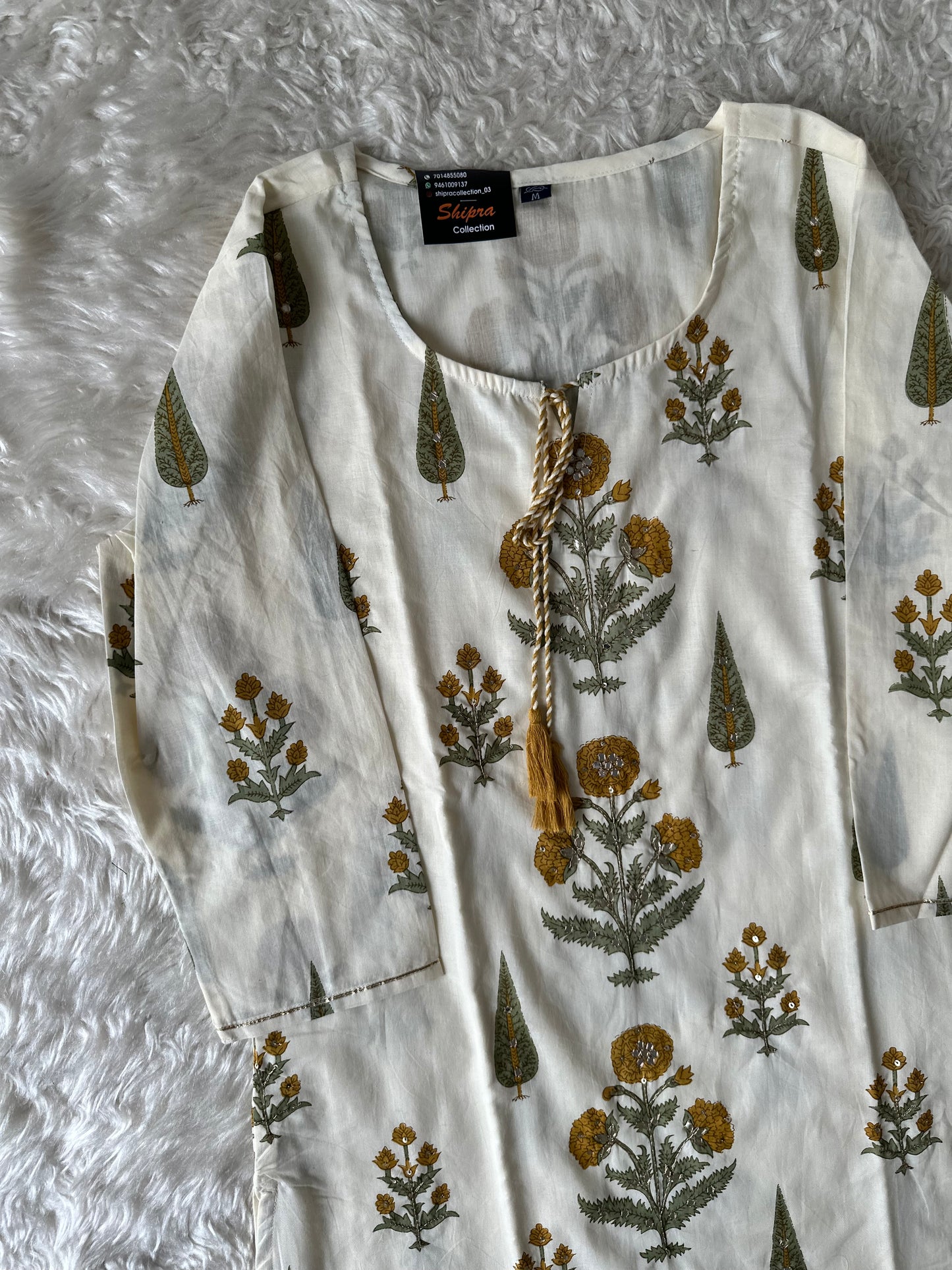 Premium Mul Cotton Kurti Pant Dupatta Set