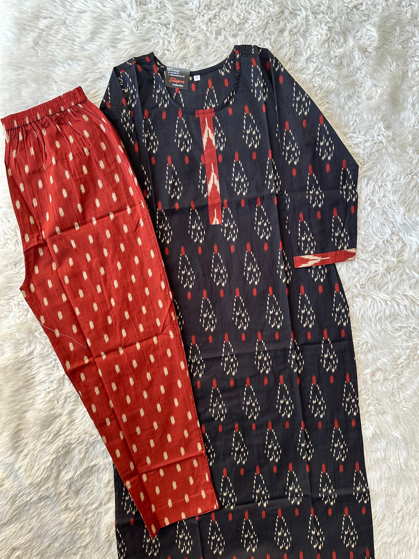Premium Cotton Kurti Pant Jacket Set