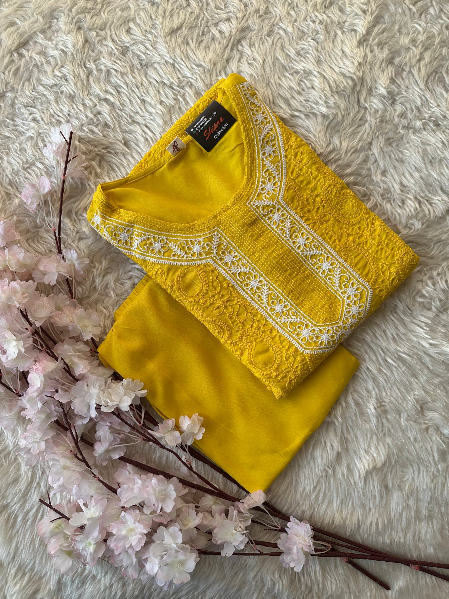 Rayon Kurti Pant Set