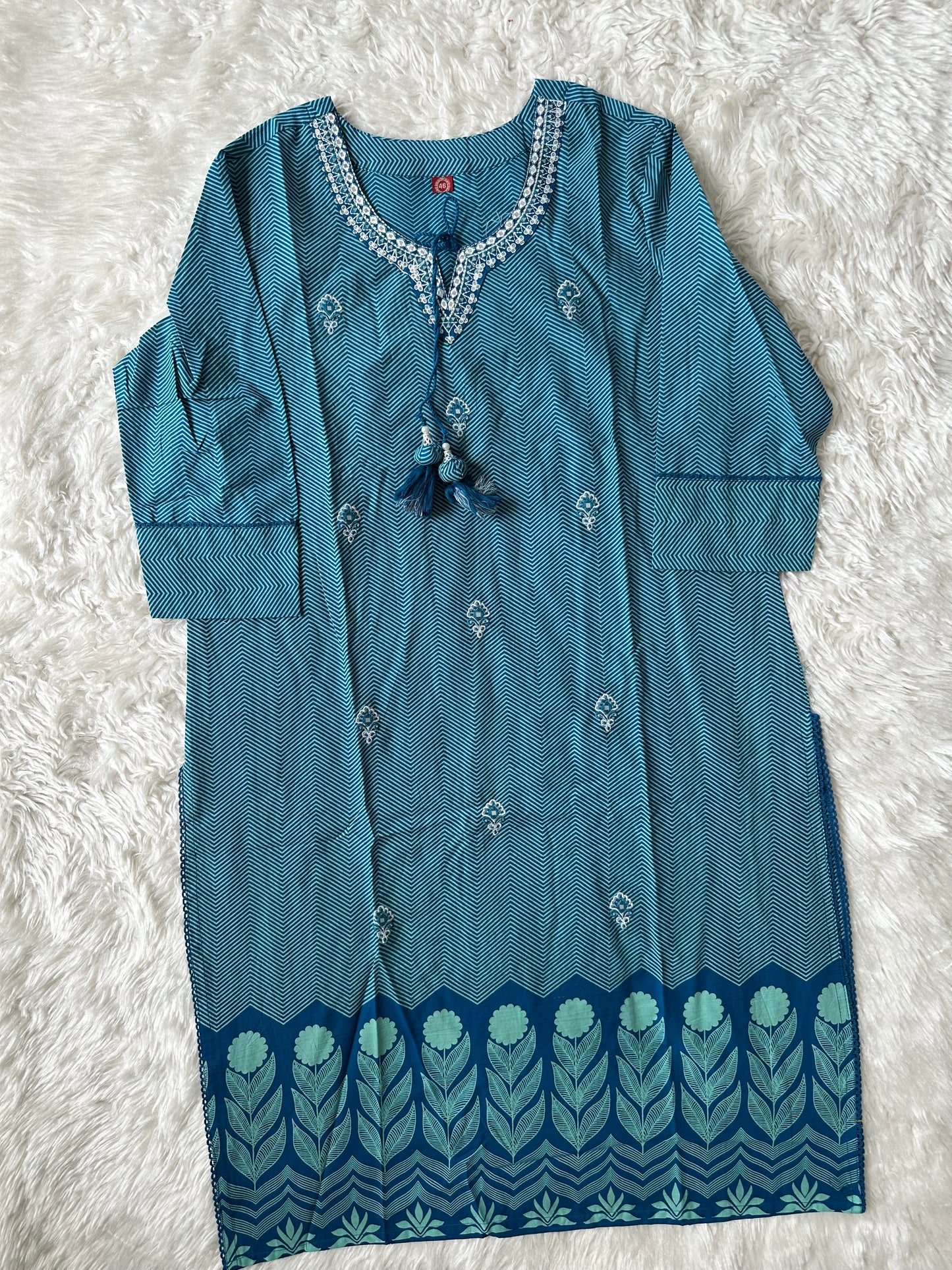 Budget Friendly Kurti Pant Dupatta Set