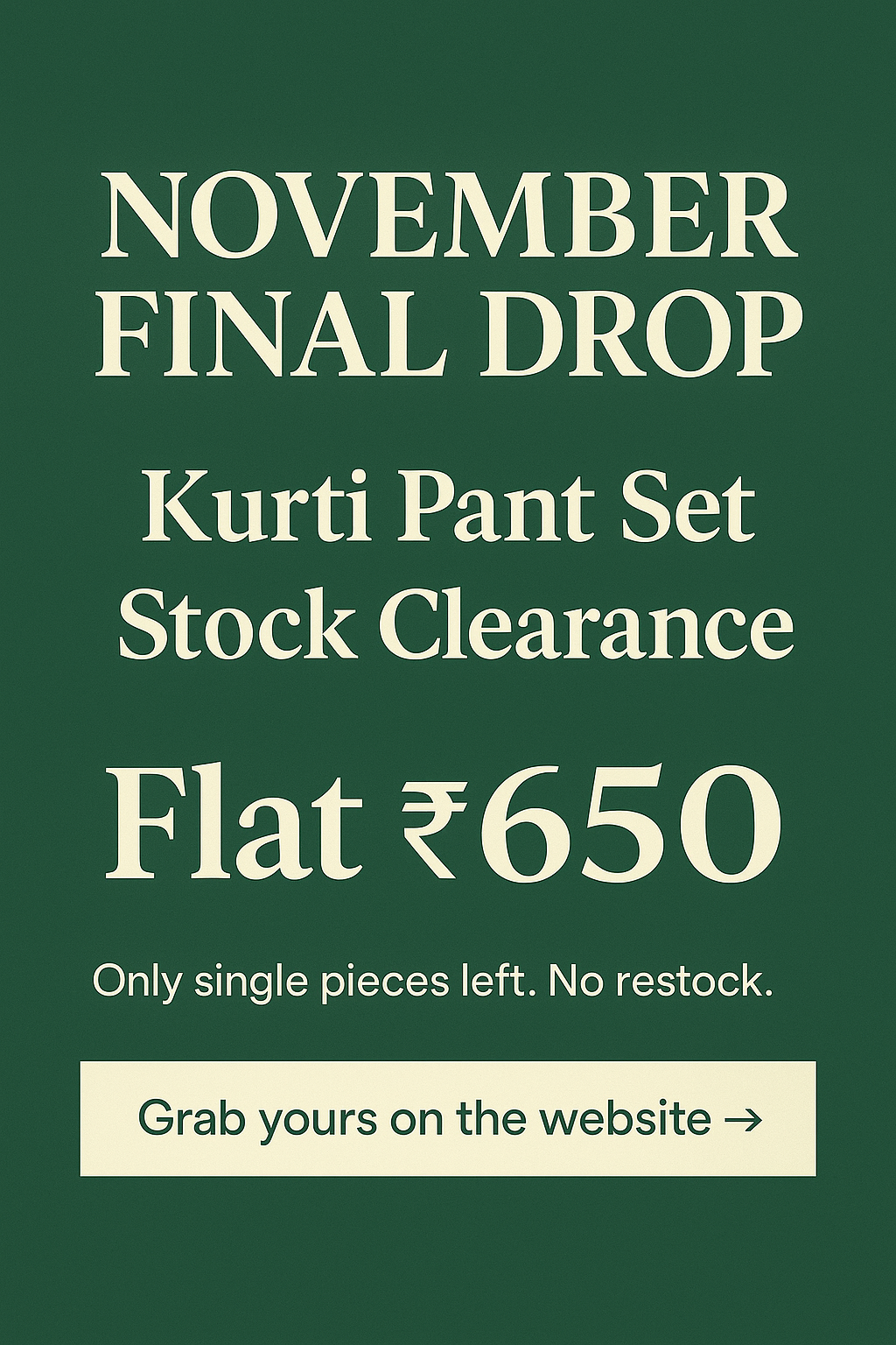 Kurti Pant Set