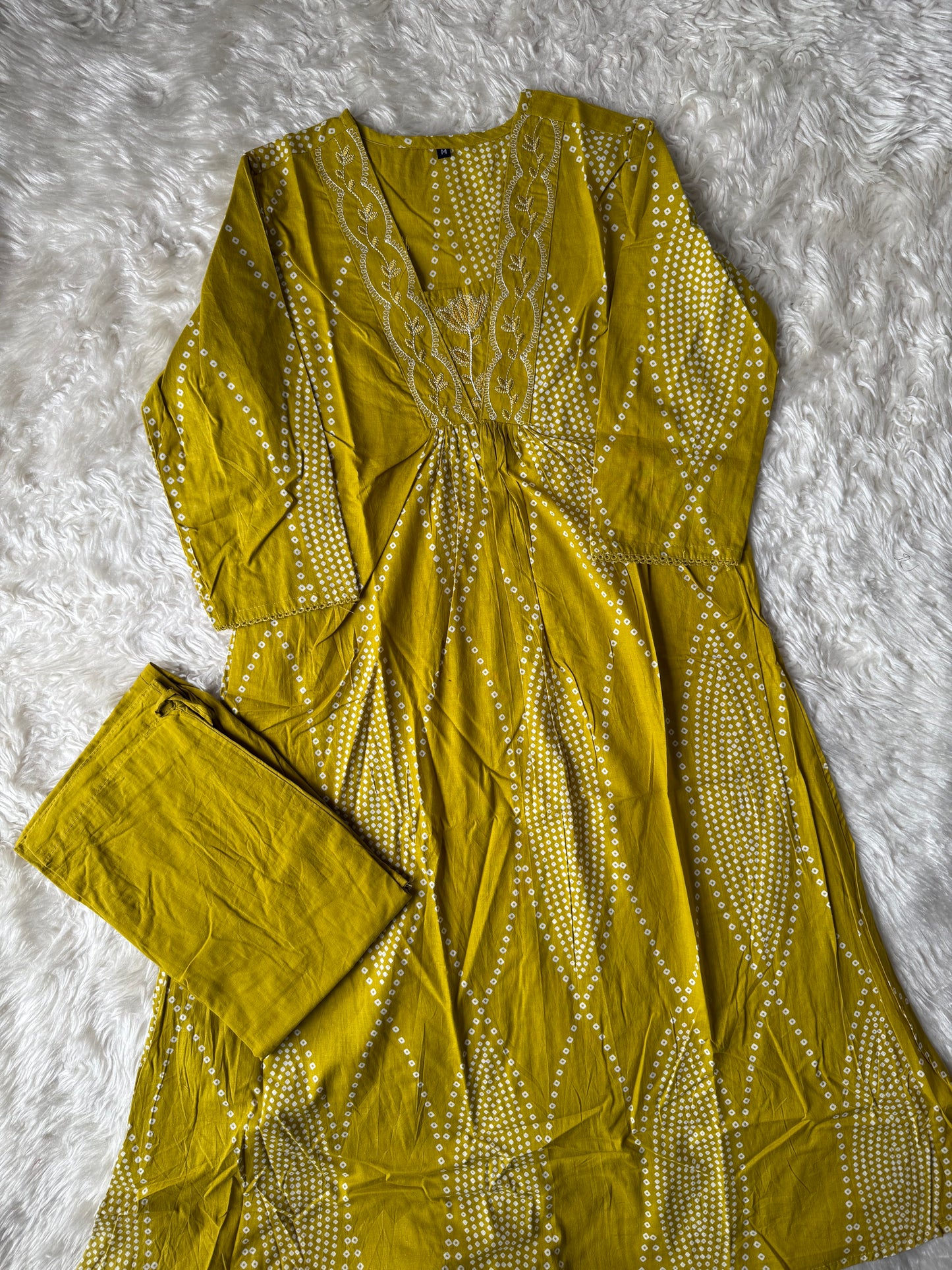 Cotton FLARE Kurti Pant Set