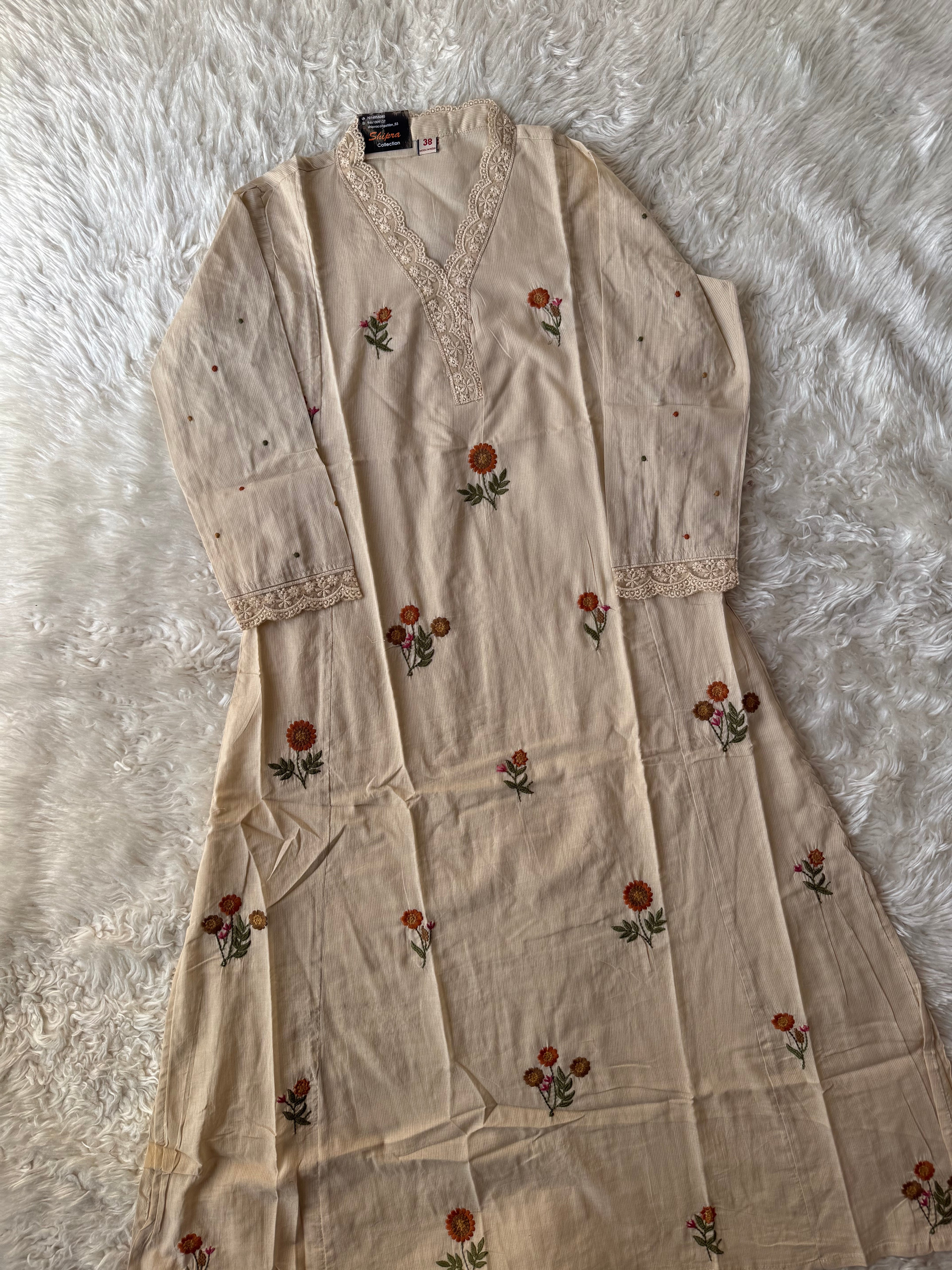 Premium Cotton Kurti Pant Dupatta Set