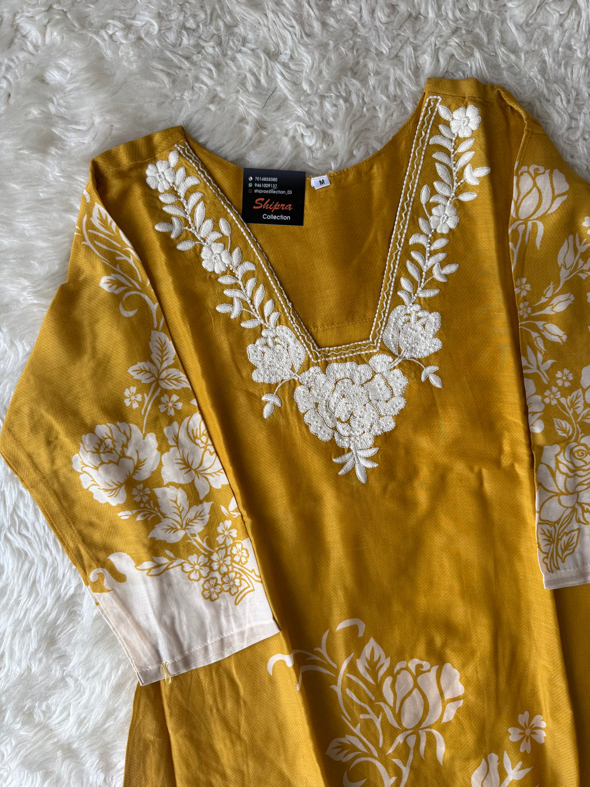 Pure Muslin Silk Kurti Pant Dupatta Set