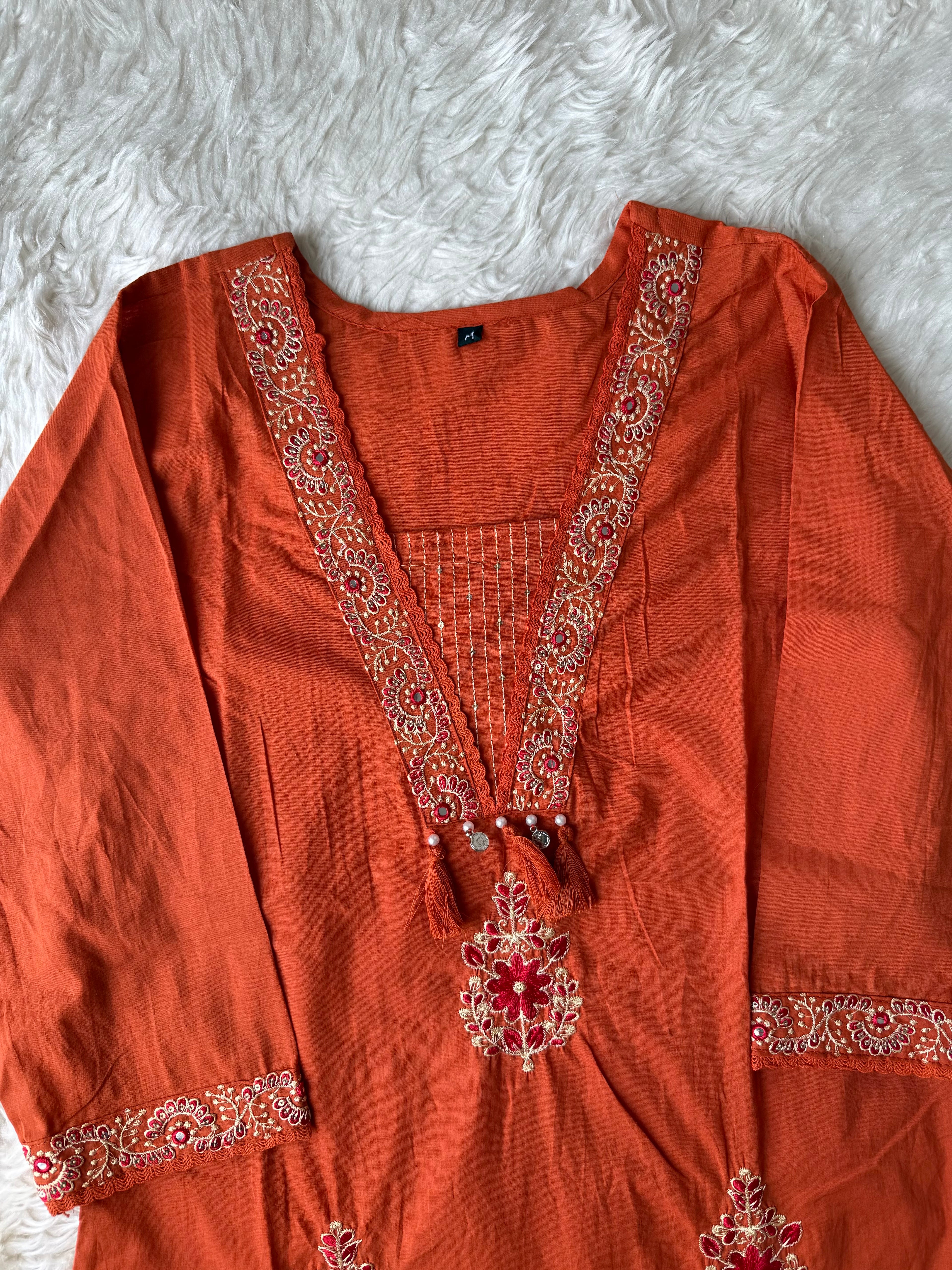 Budget Friendly Kurti Pant Dupatta Set
