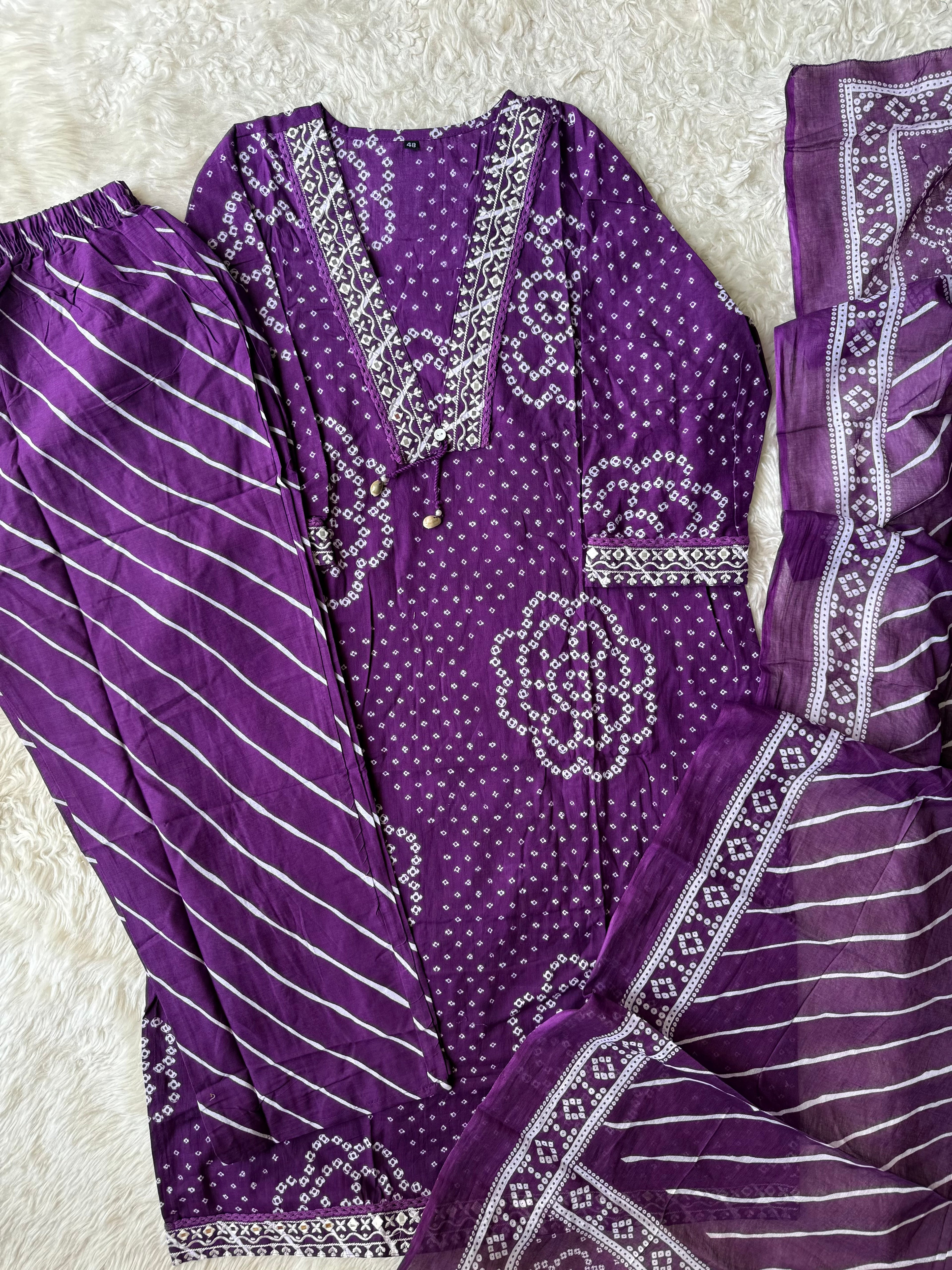 Budget Friendly Kurti Pant Dupatta Set