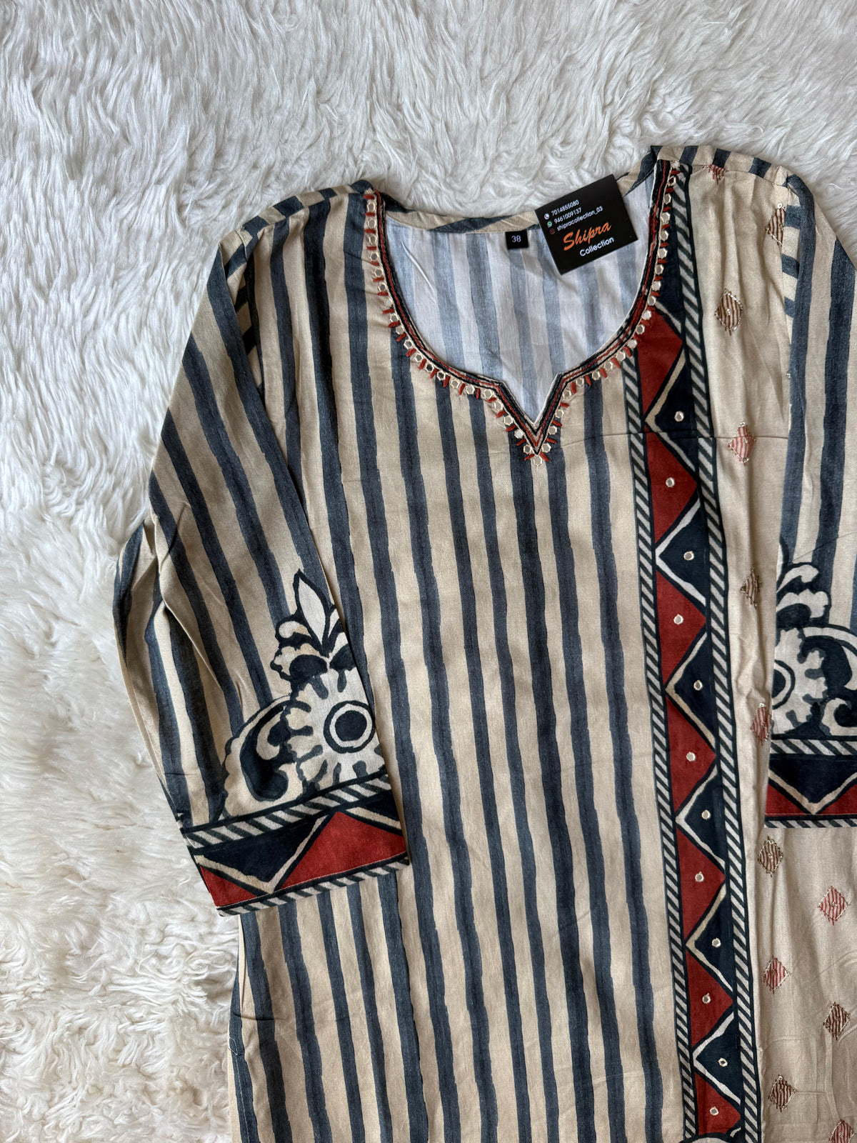 Premium Cotton Kurti Pant Dupatta Set