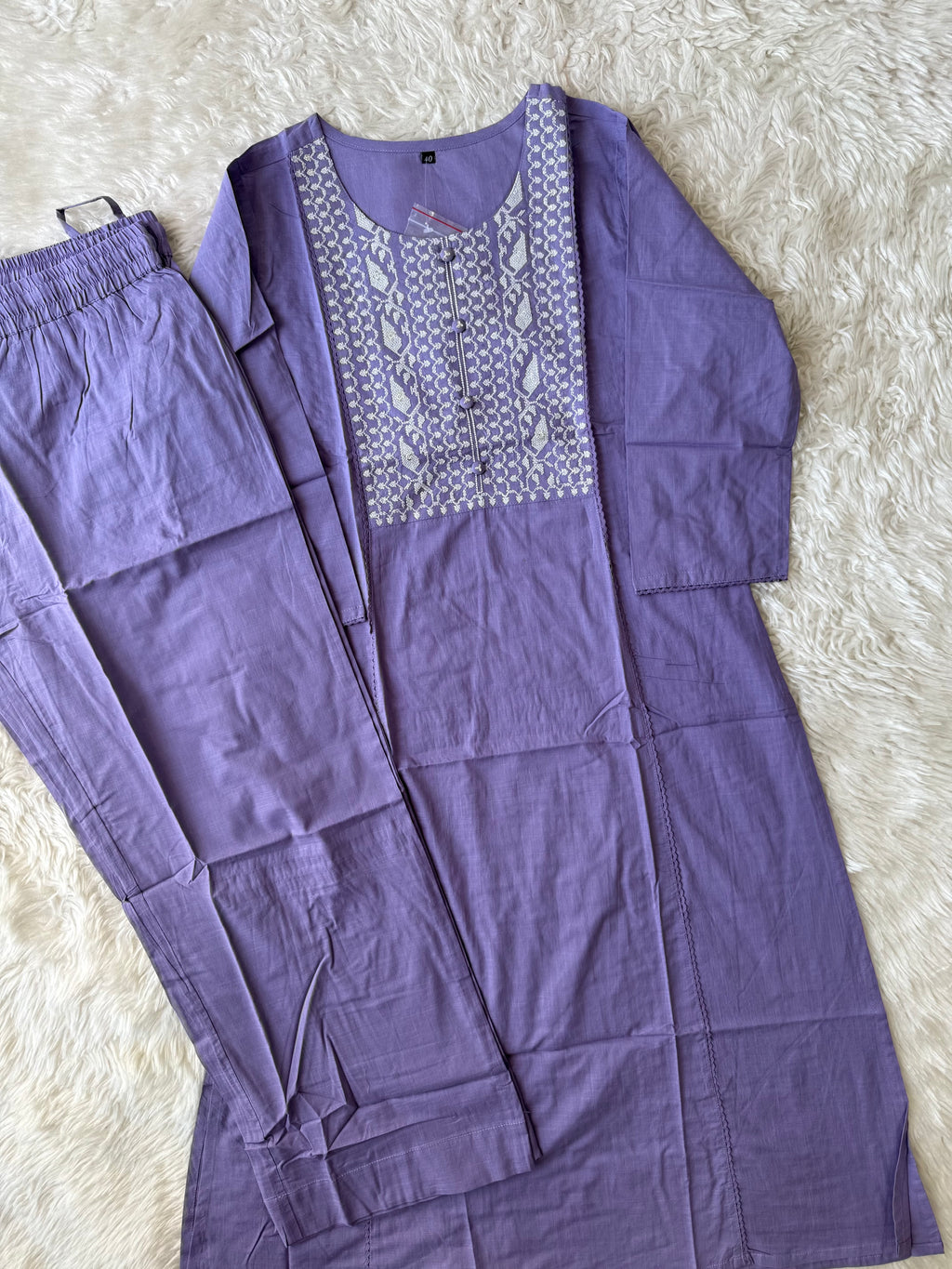Premium Cotton Kurti Plazo Set