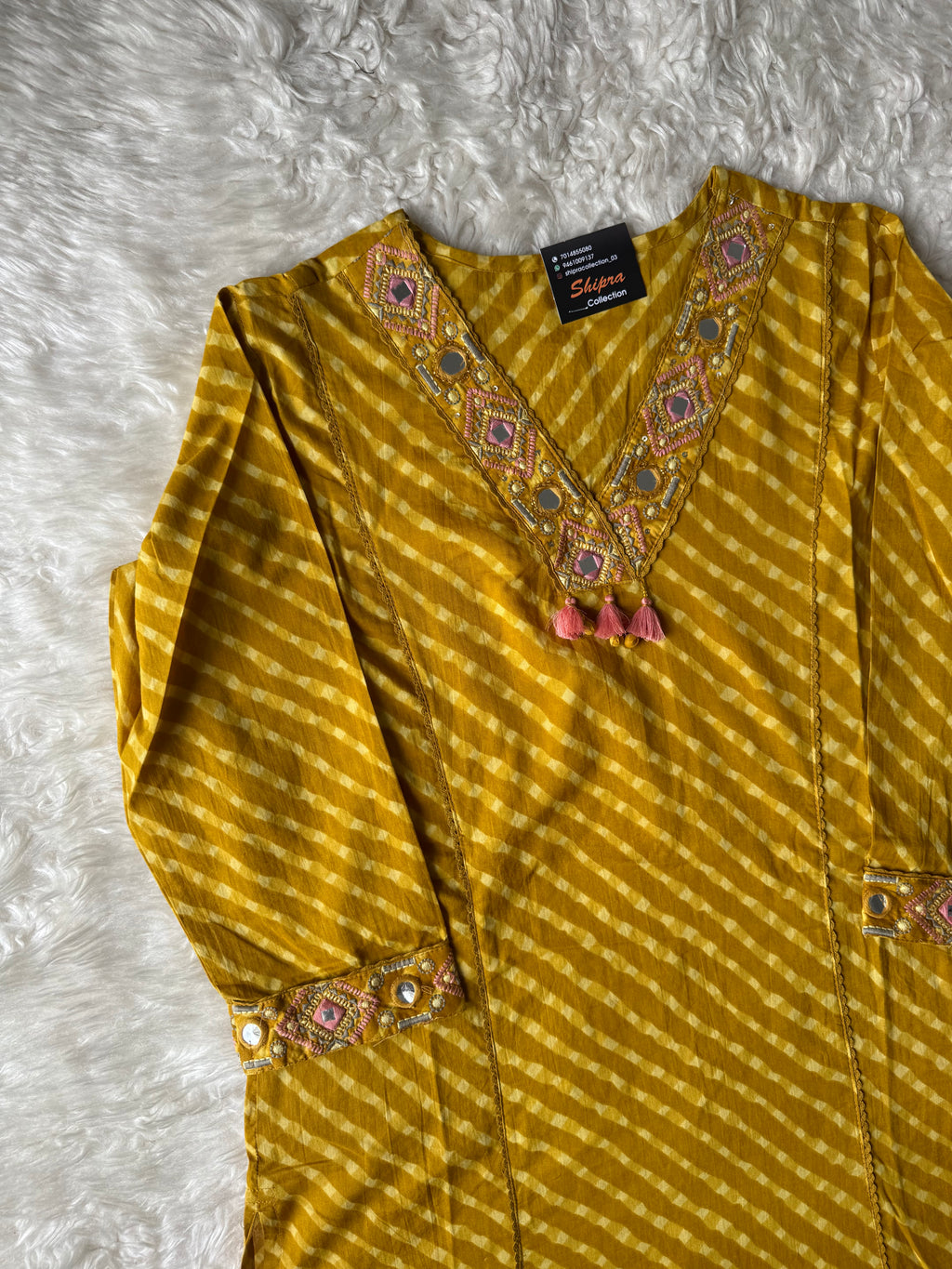 Premium Cotton Lehariya Set