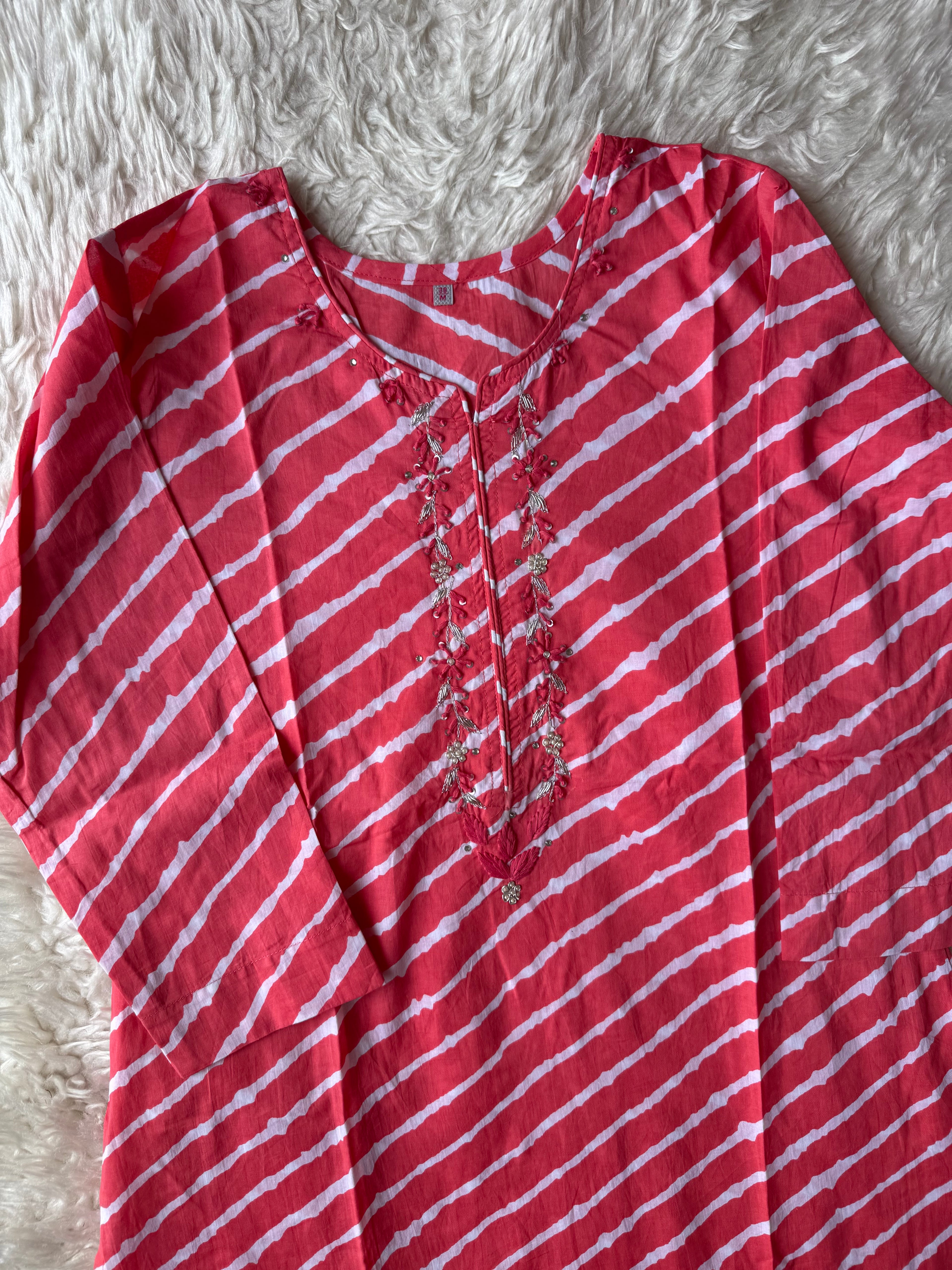 Premium Cotton Lehariya Set