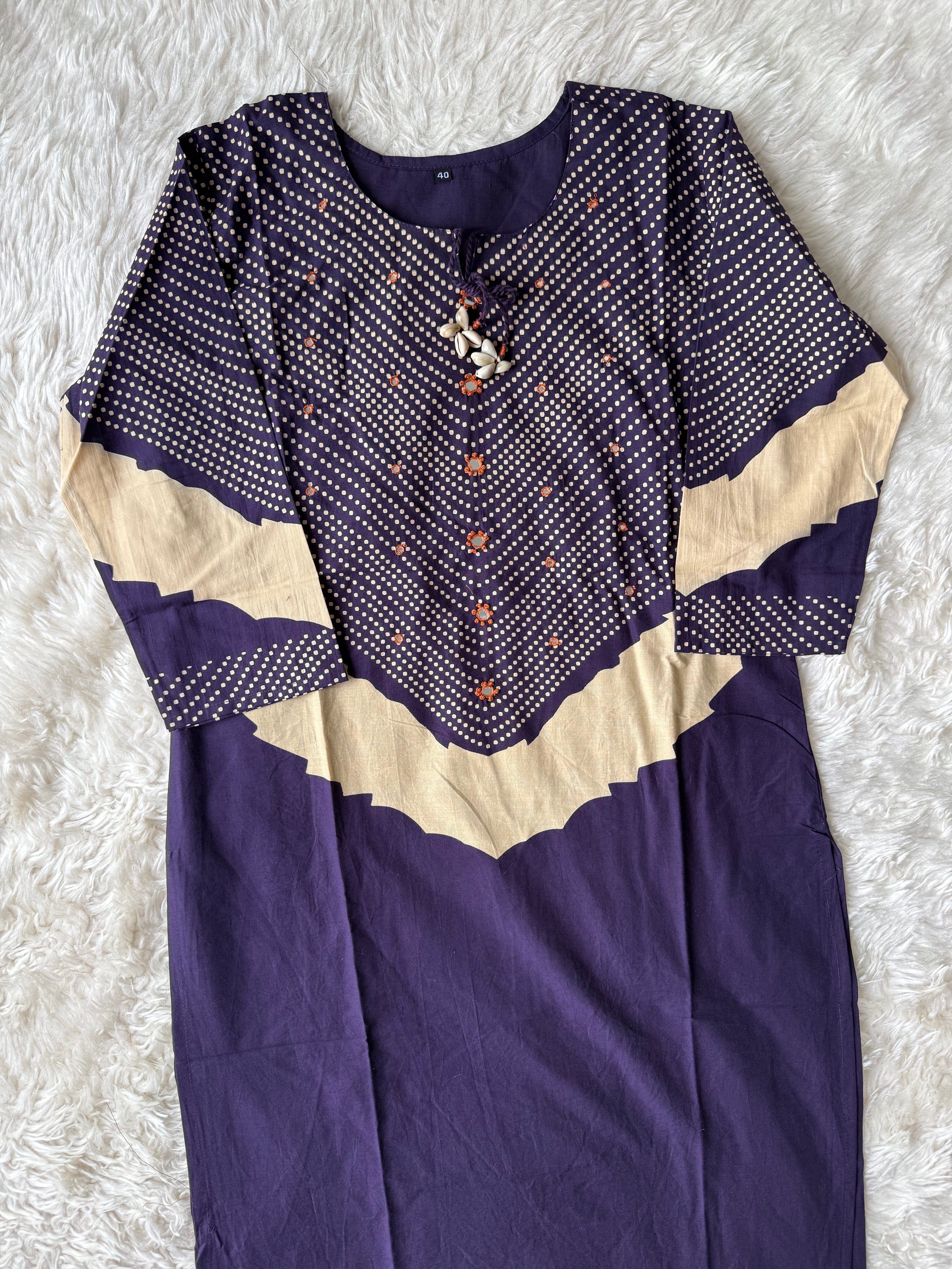 Pure Cotton Kurti Plazo Dupatta Set
