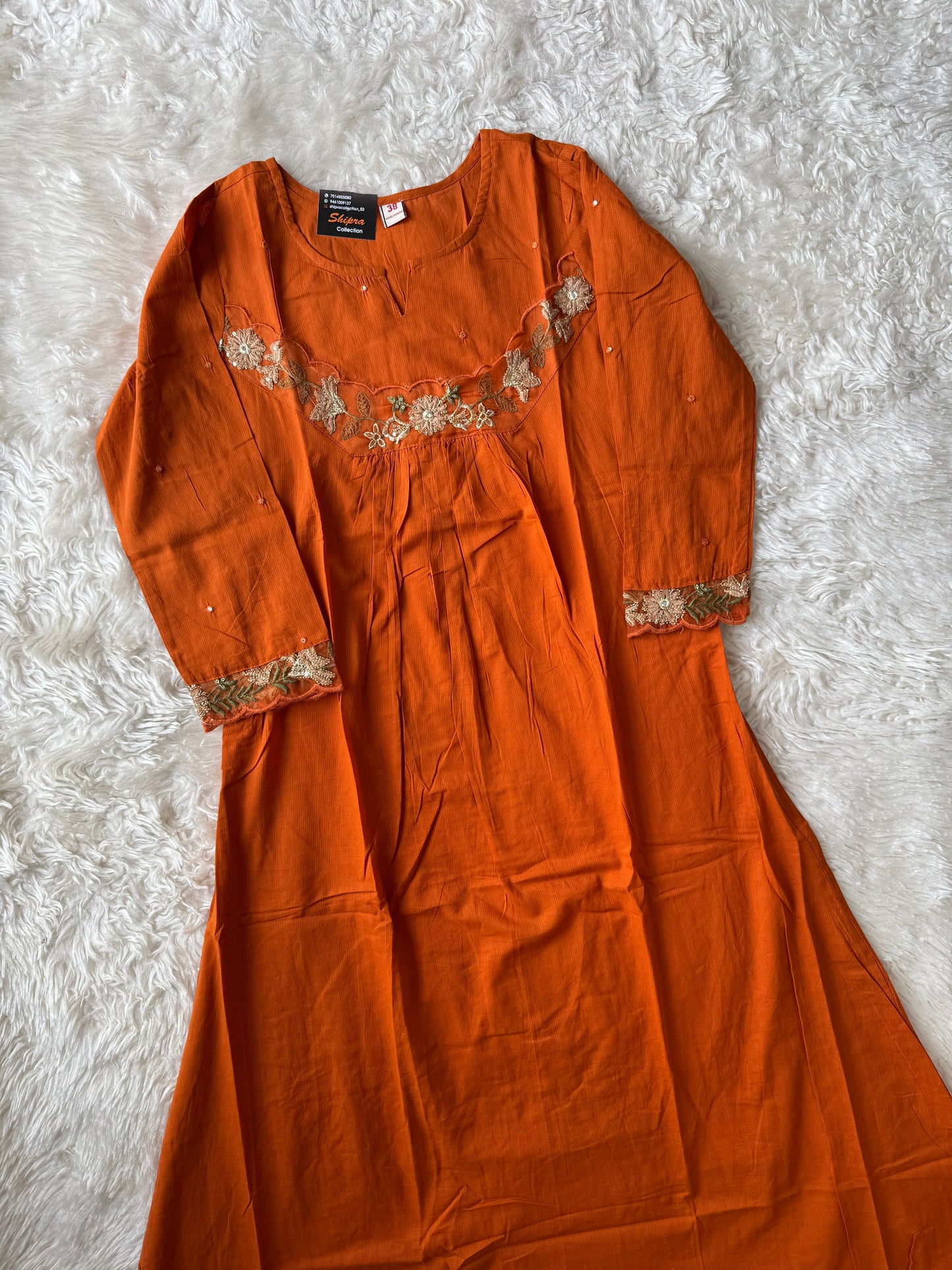 Mul Cotton Kurti Pant Dupatta Set