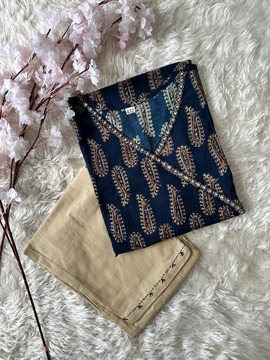 Premium Cotton Kurti Pant Set