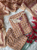 Budget Friendly Kurti Pant Dupatta Set