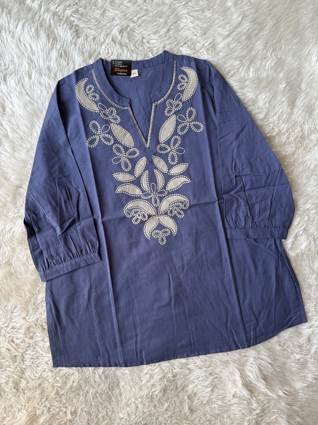 “Plus Size” Khadi Cotton Short Kurti