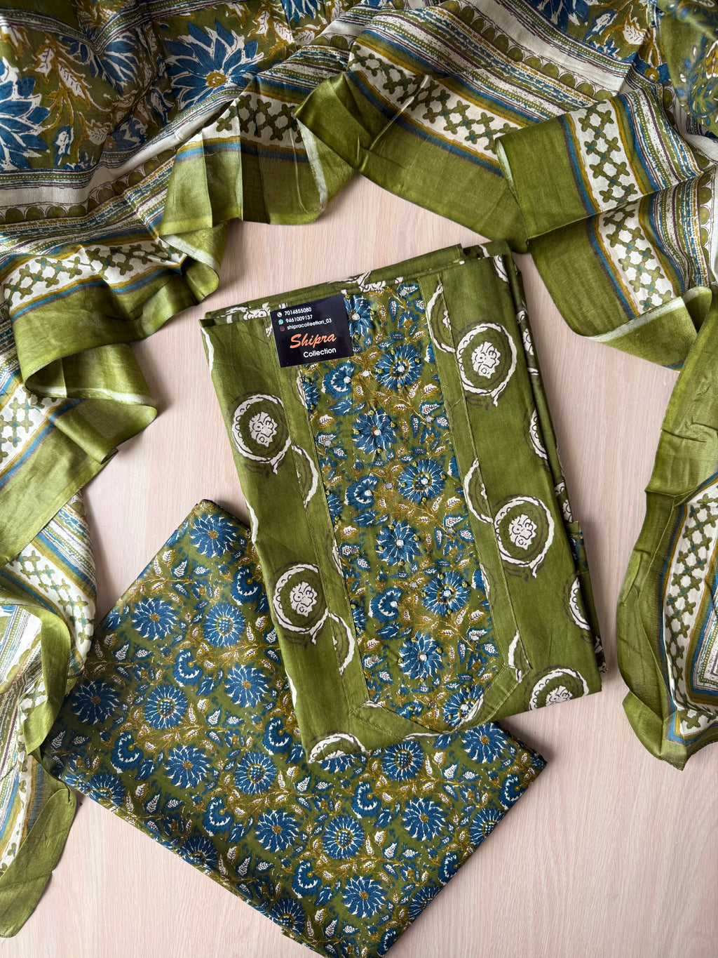 Premium Cotton Unstitched Set