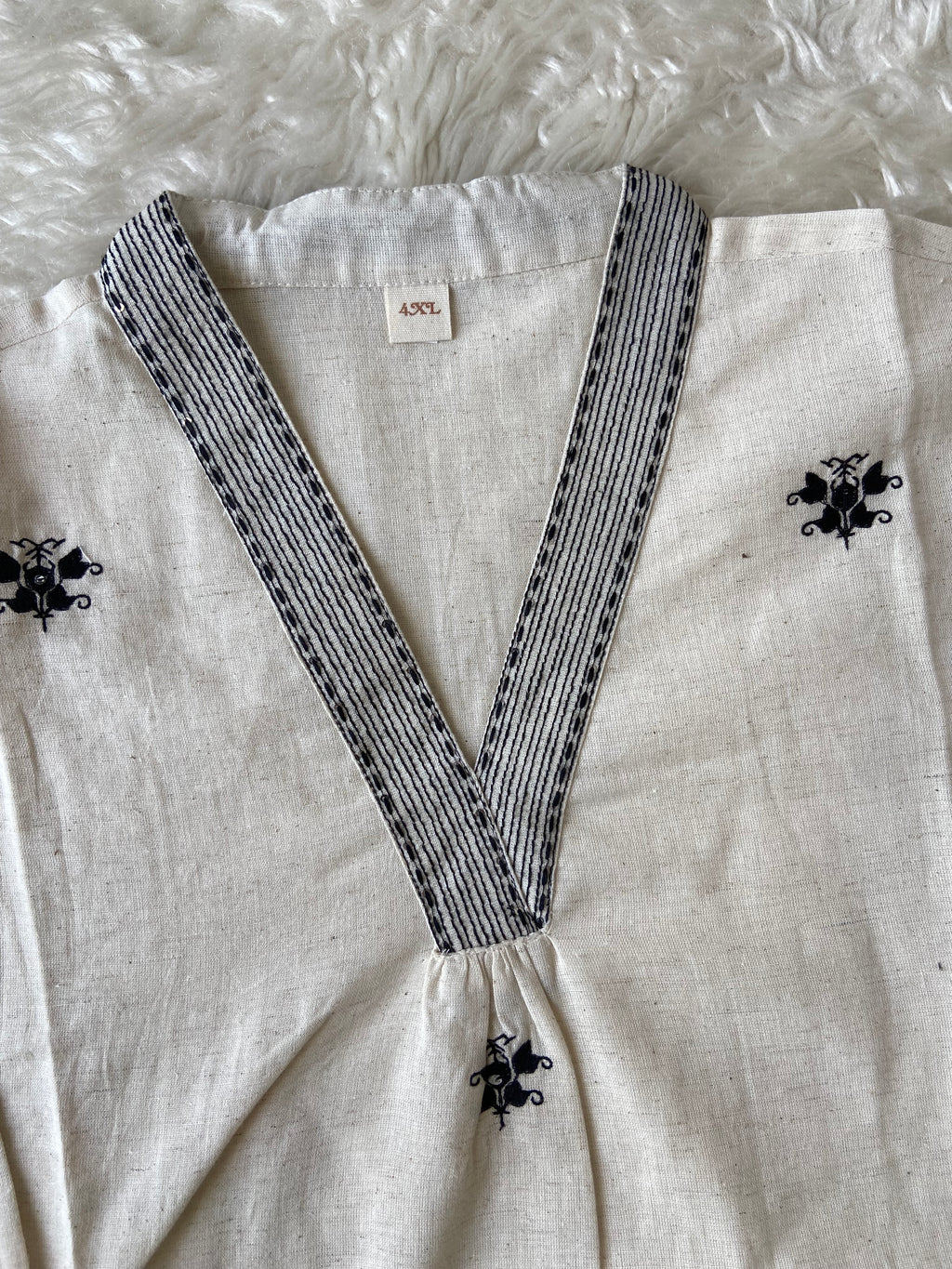 “Plus Size” Khadi Cotton Short Kurti