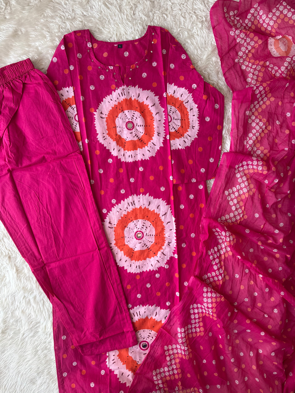 Budget Friendly Kurti Pant Dupatta Set