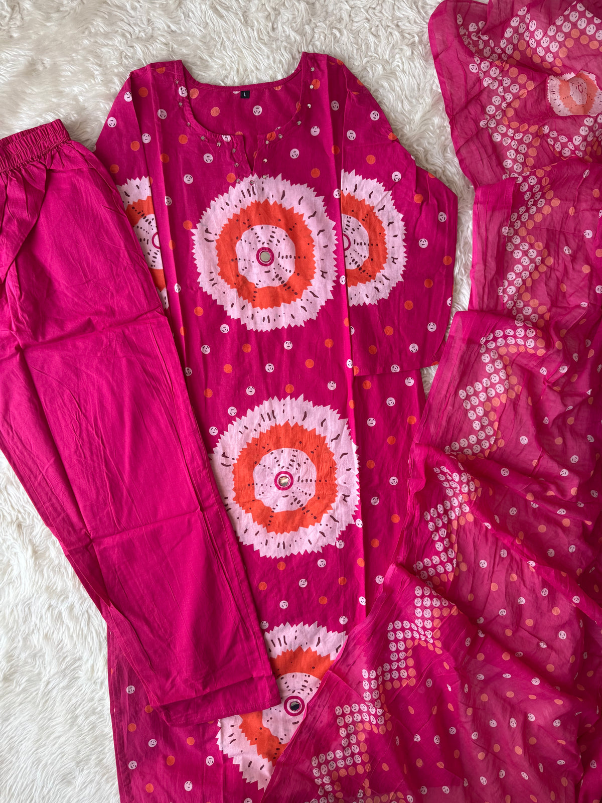 Budget Friendly Kurti Pant Dupatta Set