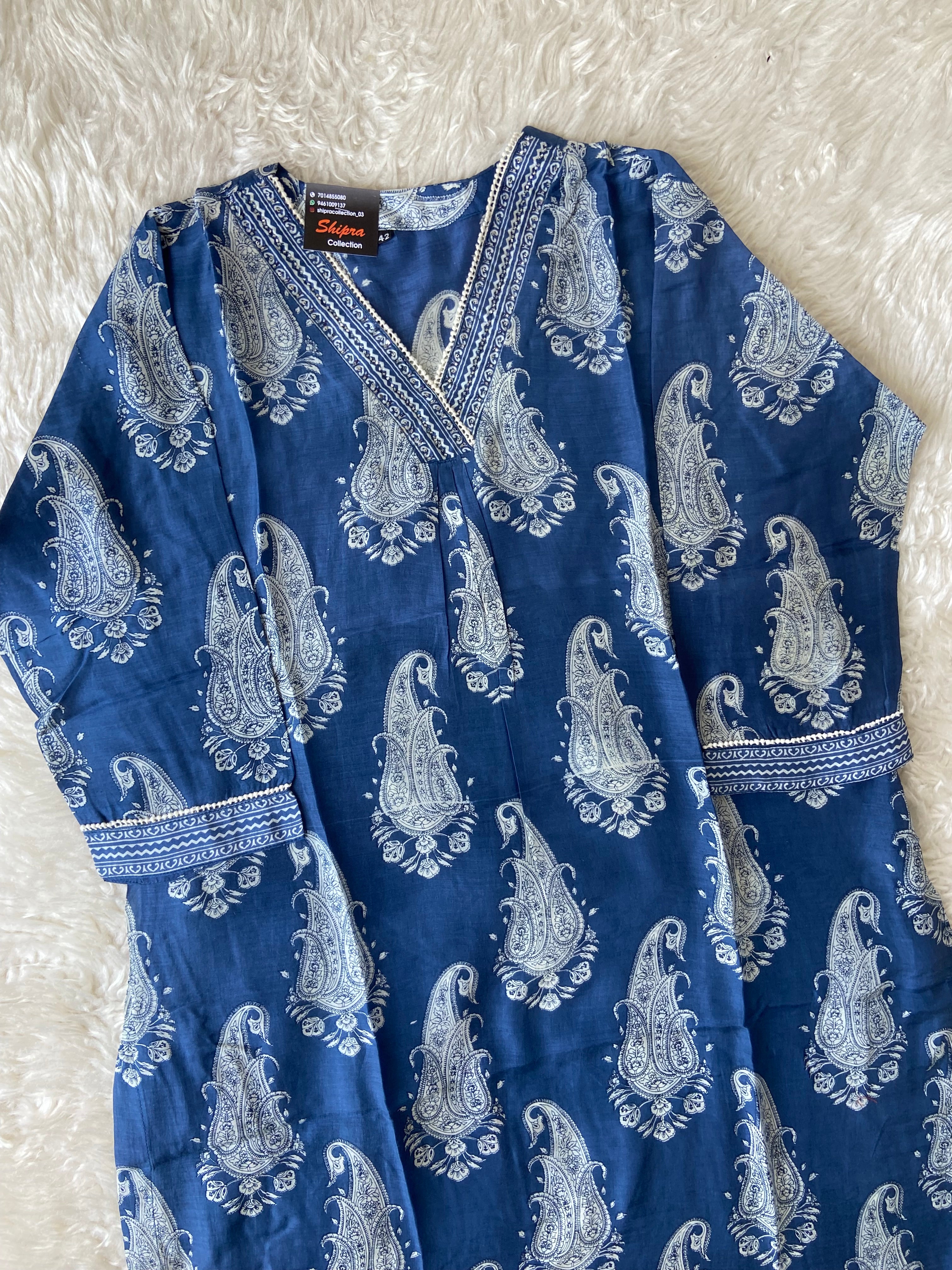 Premium Soft Muslin Silk kurti