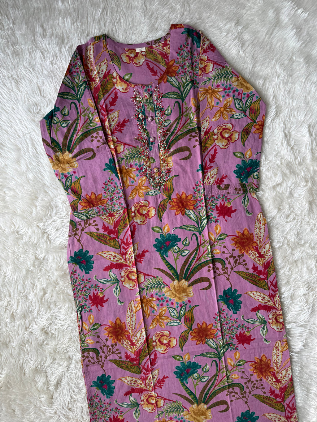 Breathable Cotton Kurti Pant Cotton Dupatta Set