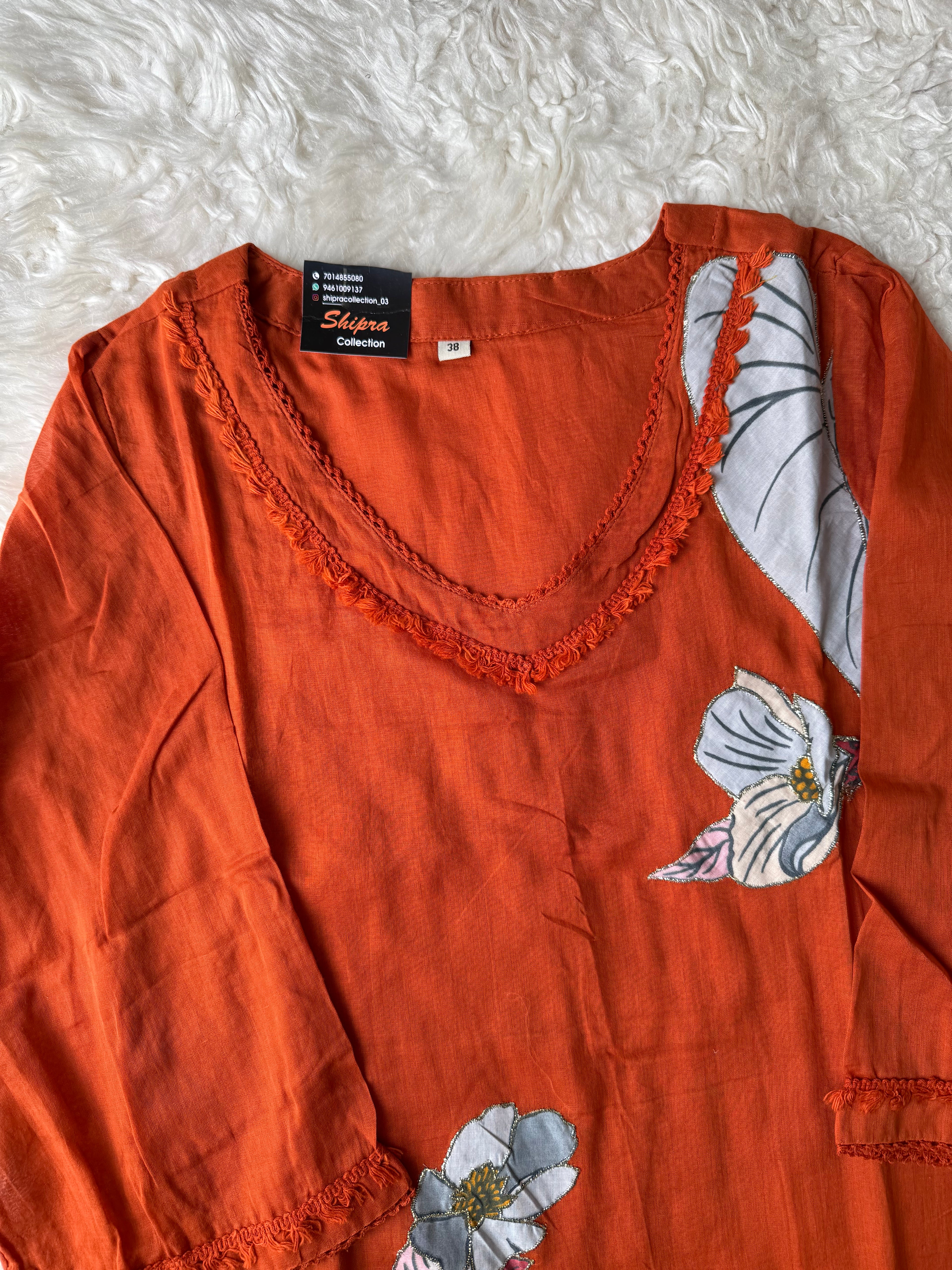 Mul Cotton Kurti Pant Dupatta Set