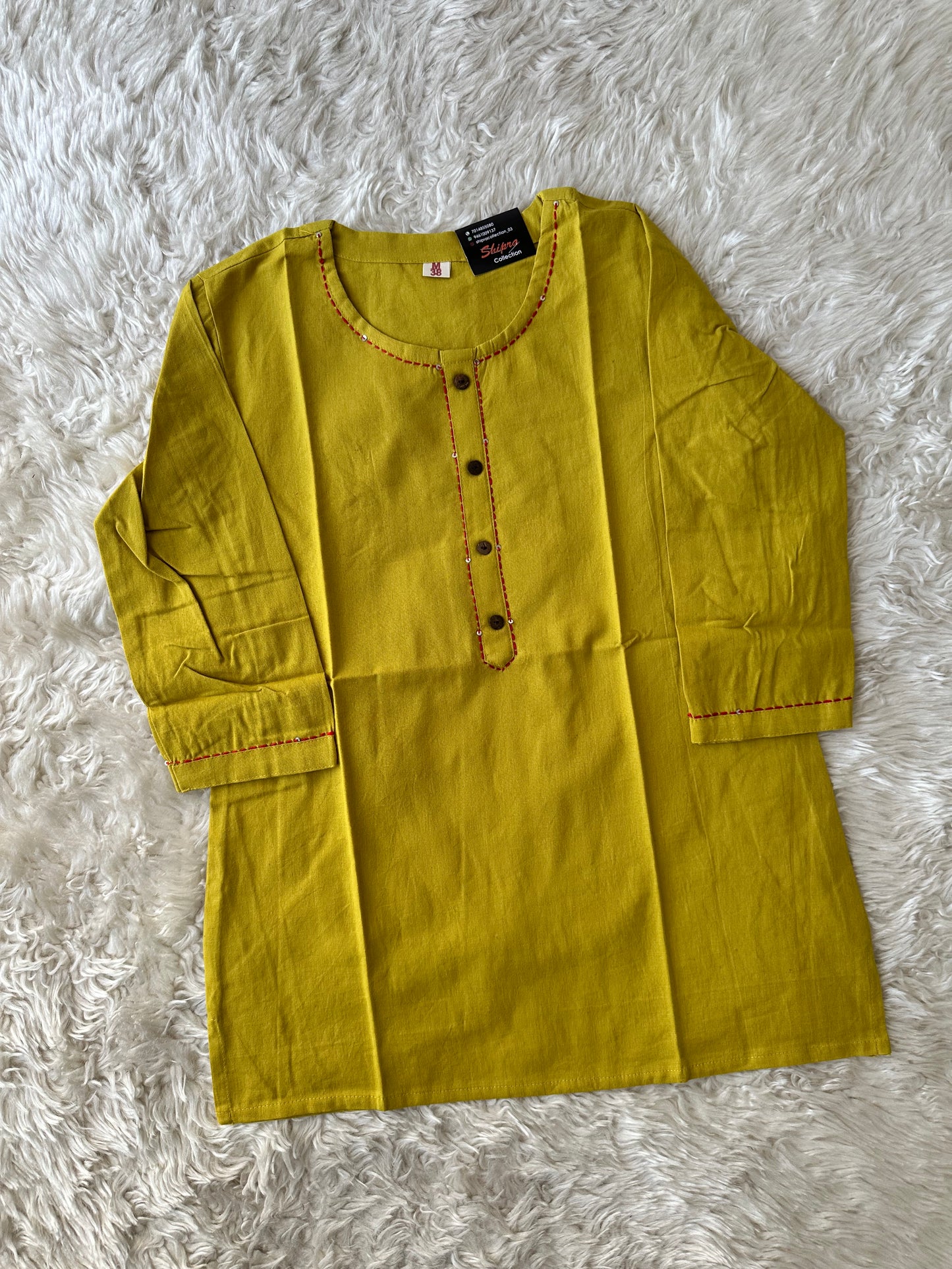 Khadi Cotton Short Kurti