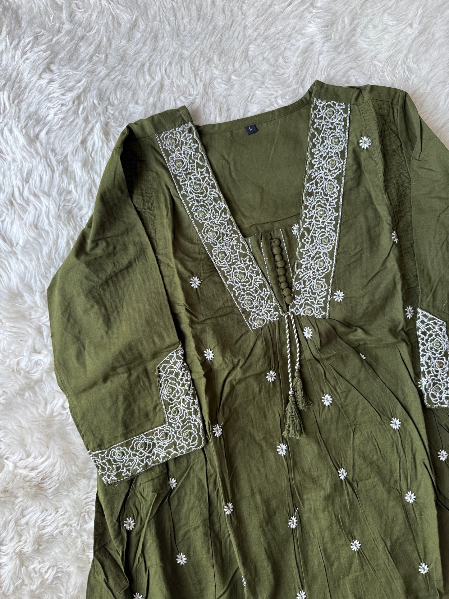 Cotton FLARE Kurti Pant Set