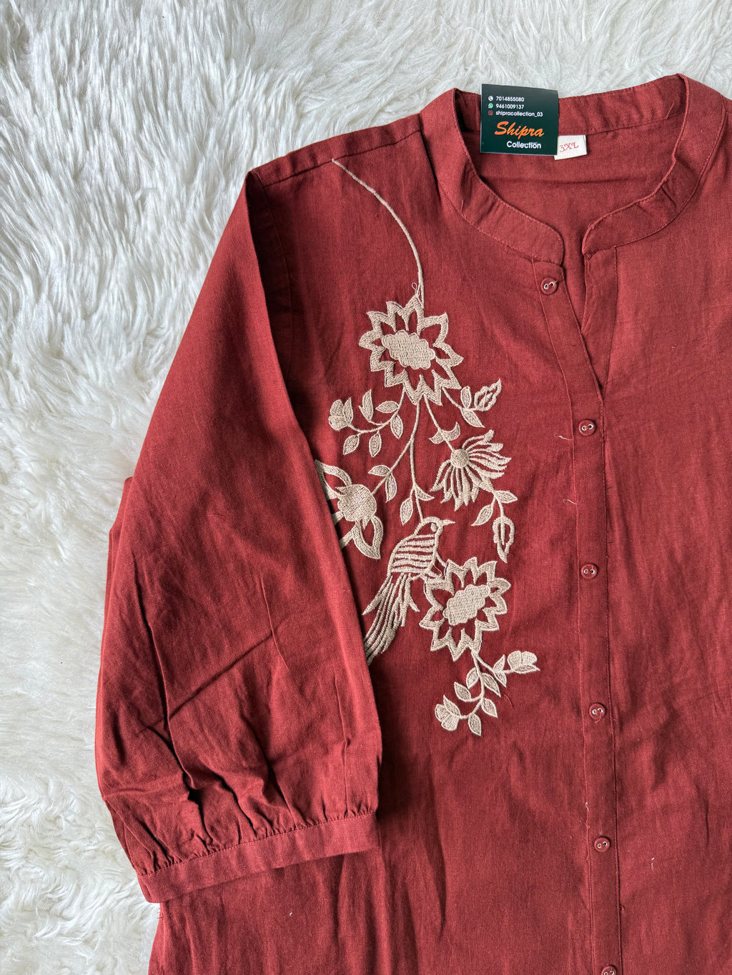 “Plus Size” Soft Khadi Cotton Co-ord Set